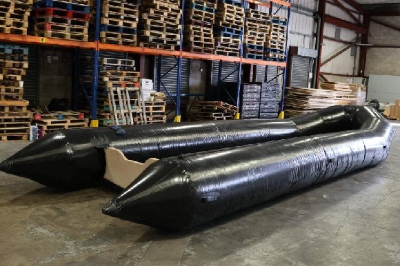 Small boats ‘set for people smugglers’ seized at UK airport