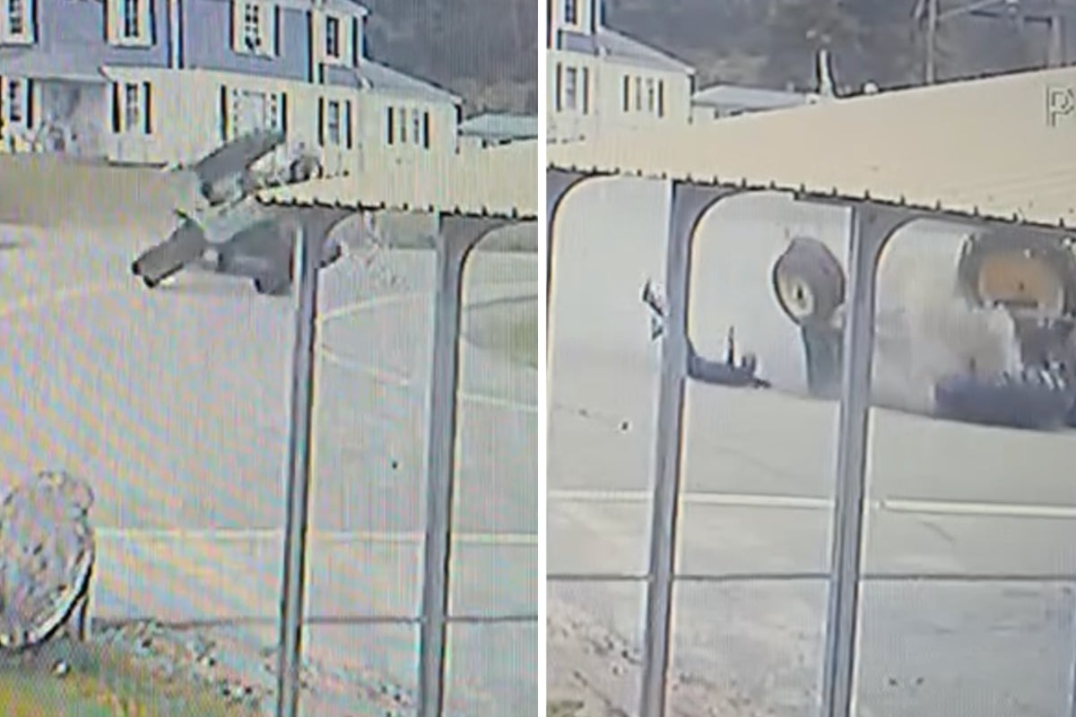 Horrifying moment out-of-control hayride flips leaving more than a dozen injured
