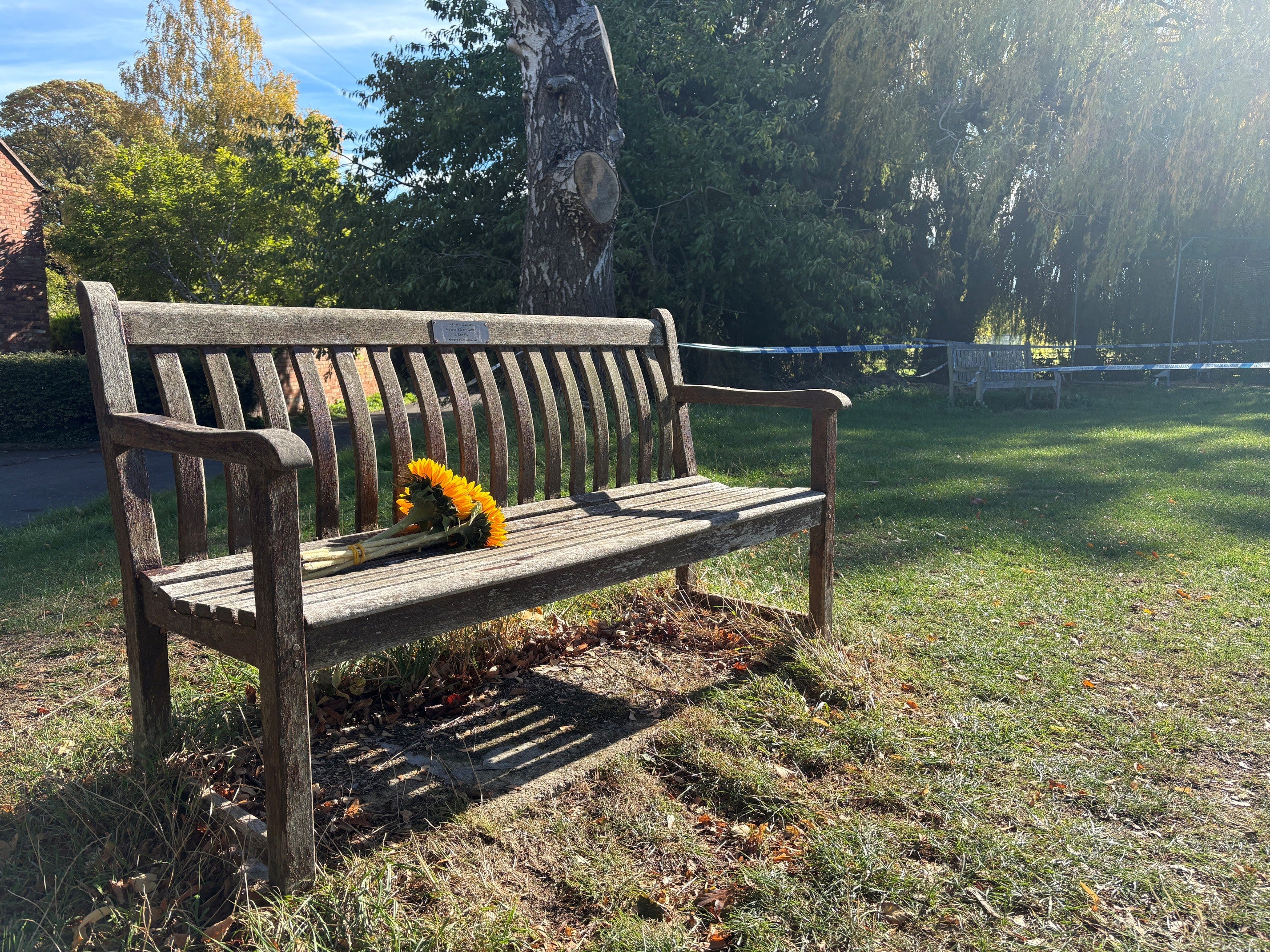Floral tributes left for the girl