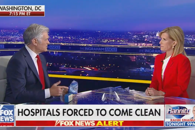 Dr Oz and Ingraham were discussing the ongoing cost of living crisis when the presenter questioned her guest's claim