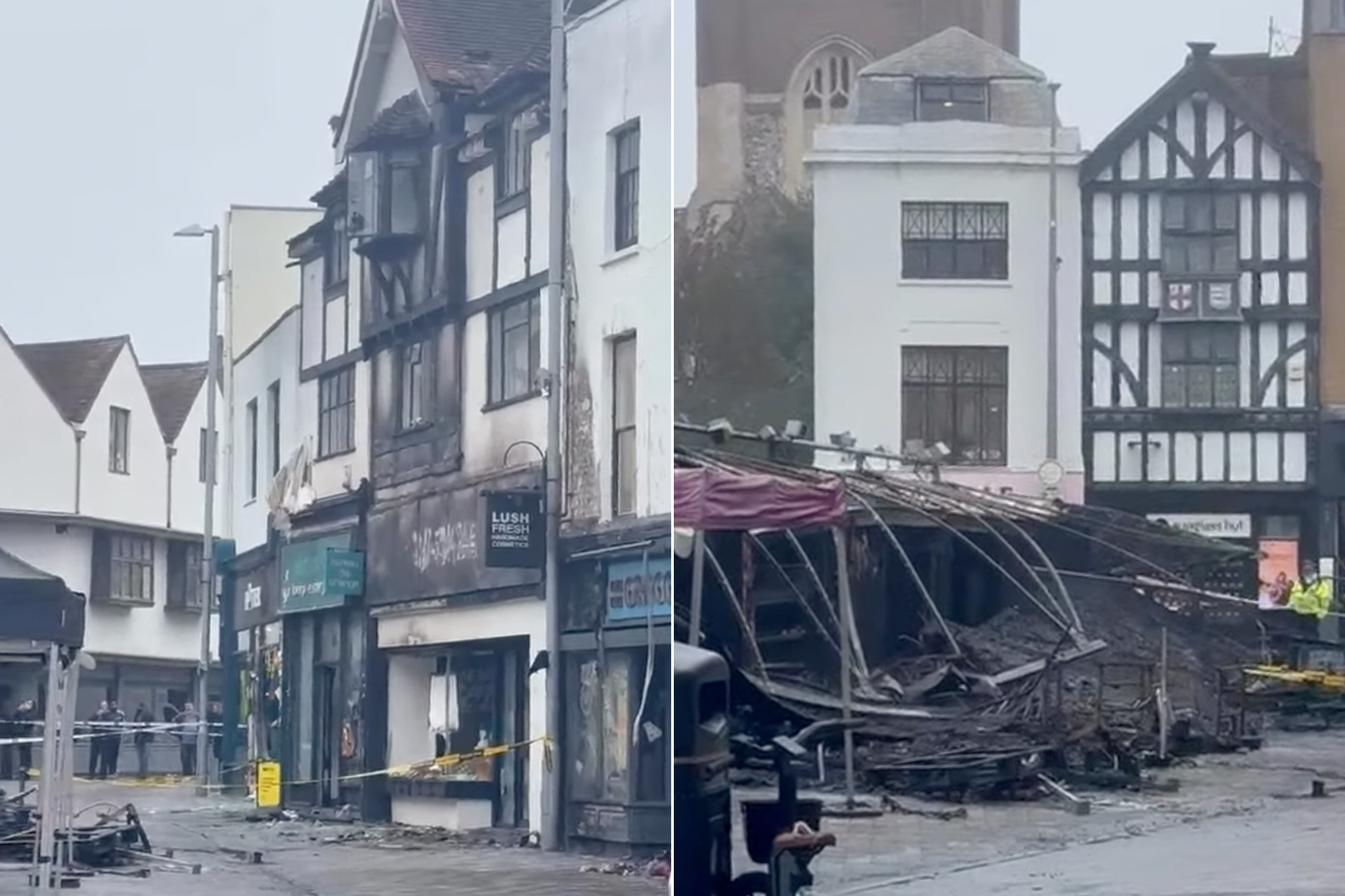 independent.co.uk - Jane Dalton - Historic UK market place hit by fire