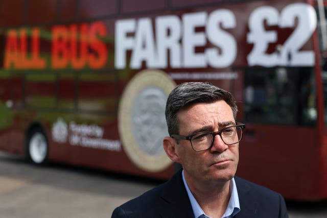 Prime Minister Andy Burnham has said he will give households ‘breathing space’ on the cost of living (Toby Melville/PA)