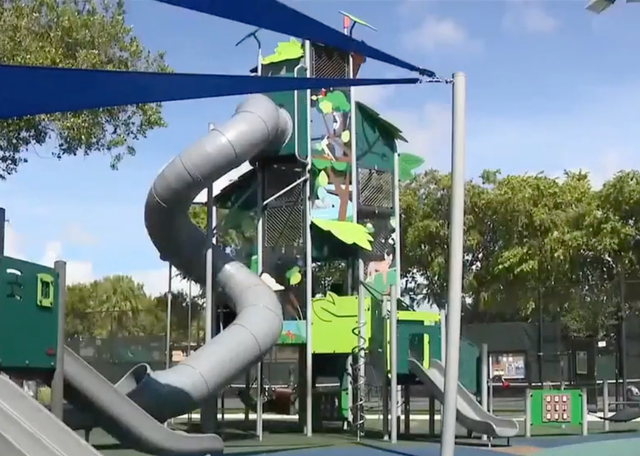 The boy was found hanging from a slide at Shenandoah Park in Miami's Coral Way neighborhood