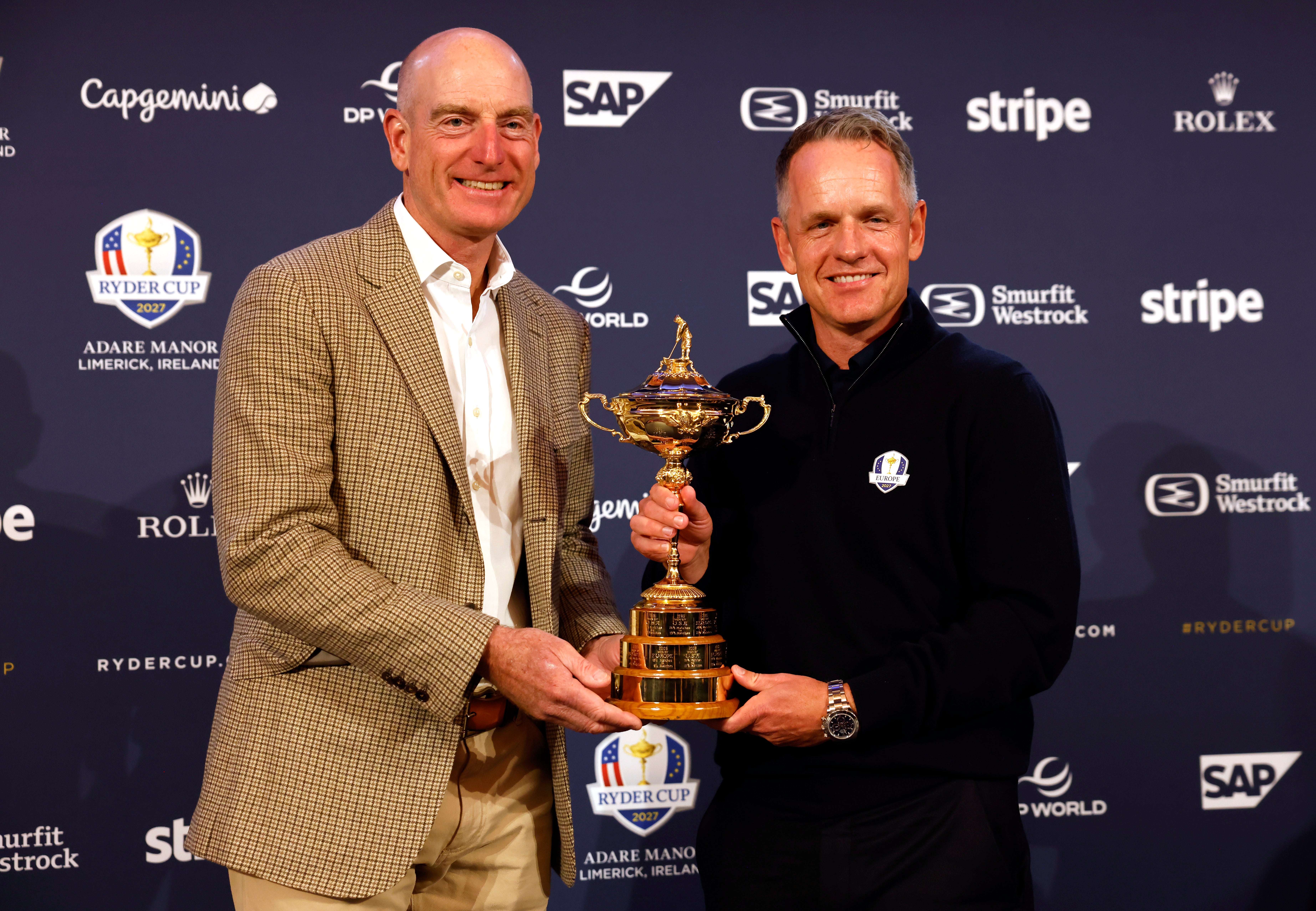 Furyk (left) and Donald (right) will go head to head at Adare Manor