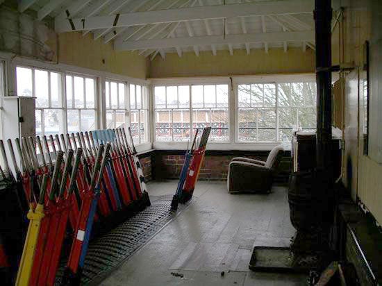 The property still has levers in place from its use as a signalling station