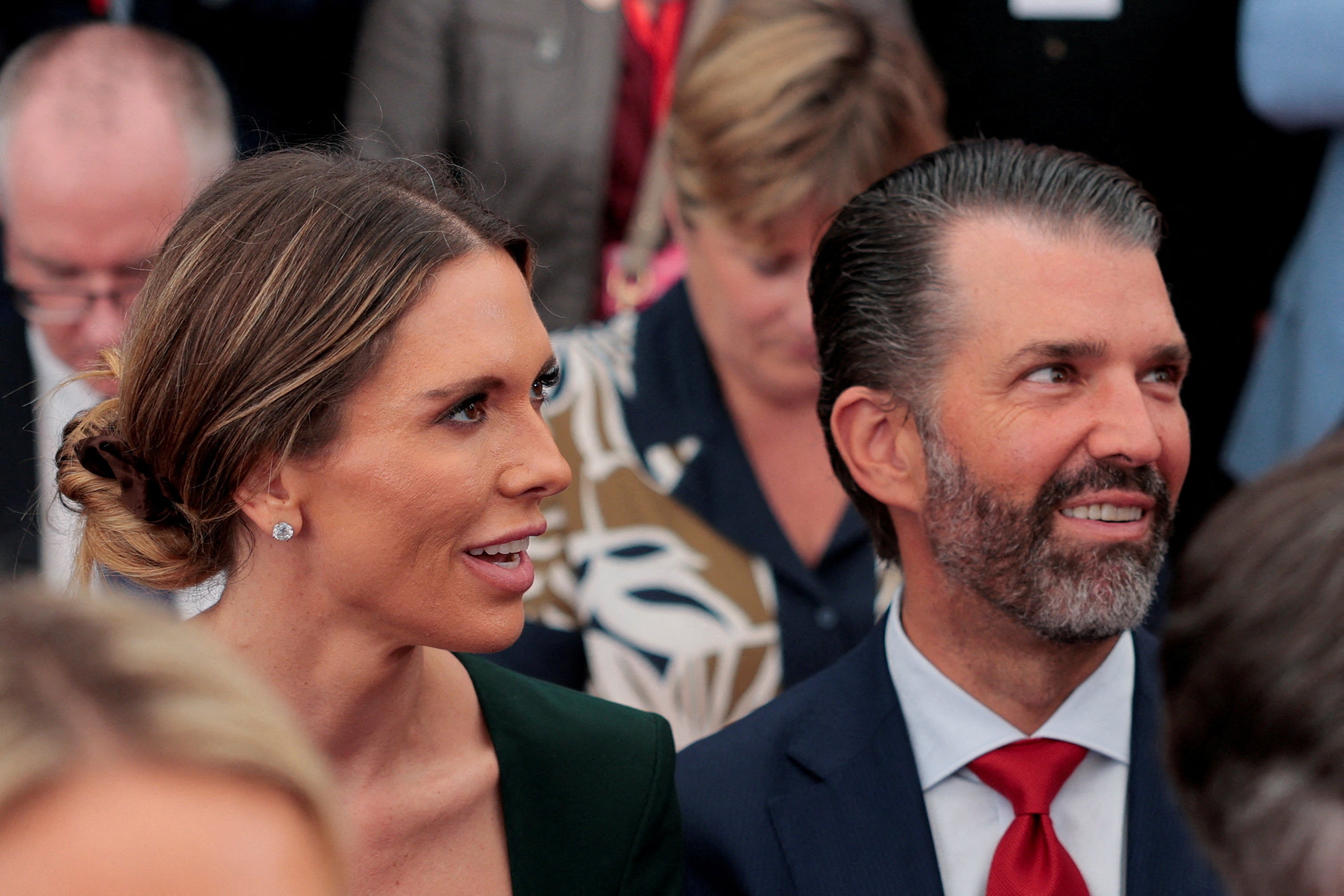 Bettina Trump addressed media coverage in joint Instagram statement with Trump Jr., noting they were married 