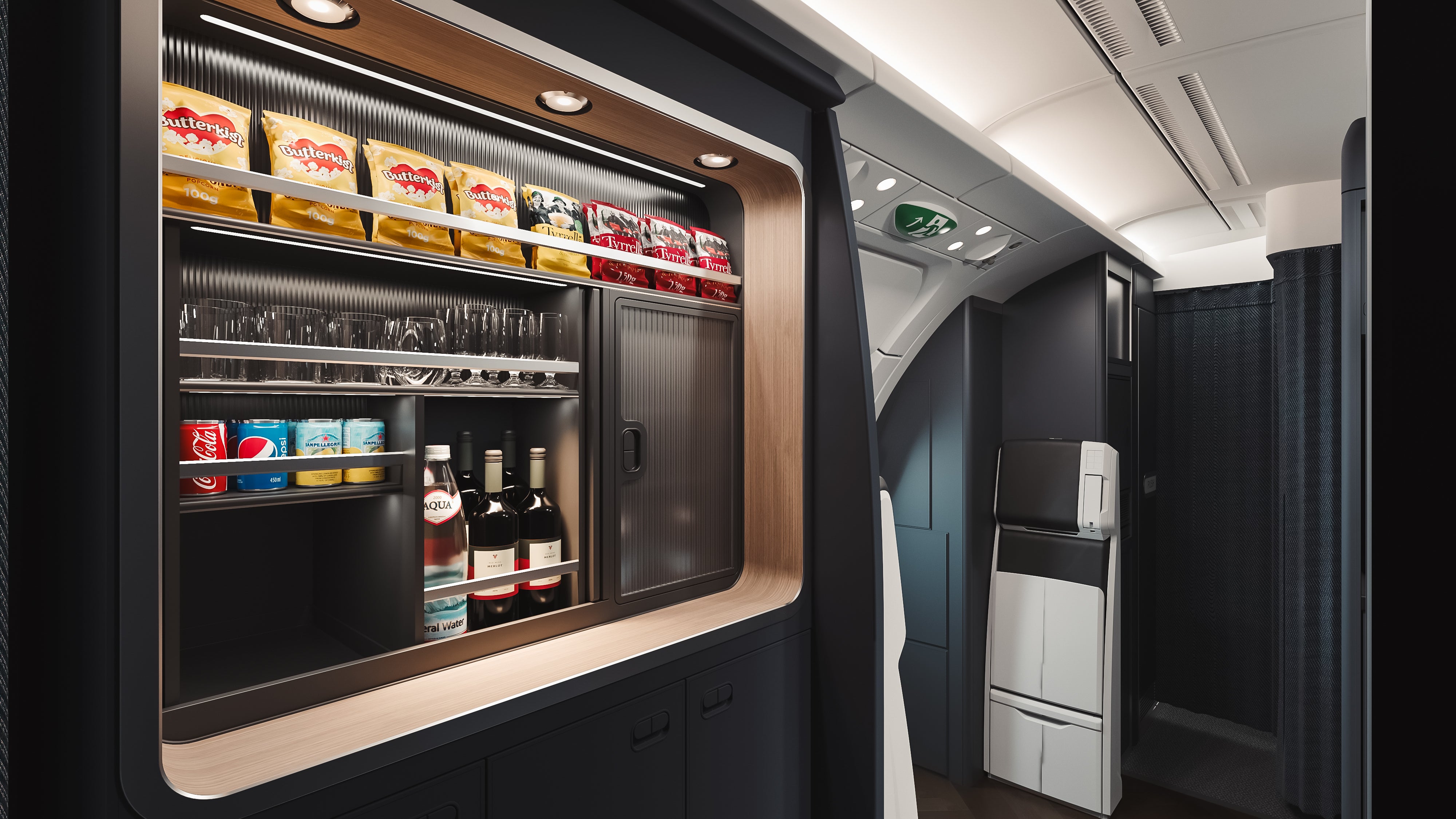Club Kitchen in business class