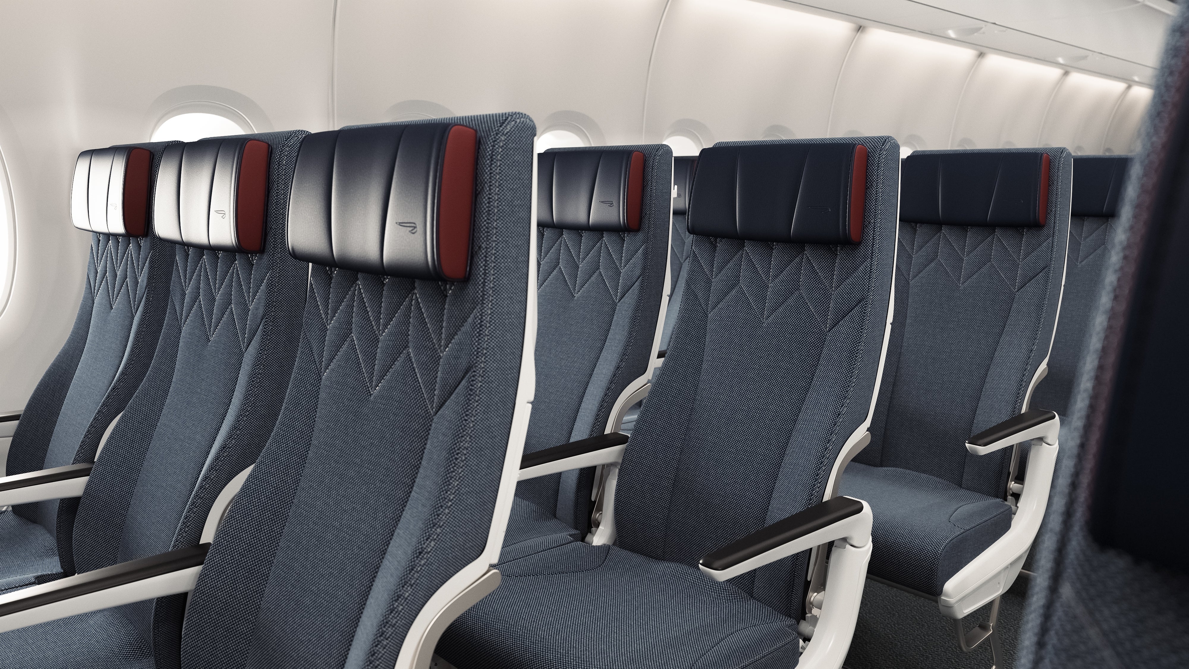 The World Traveller (economy) class on British Airways' A380s