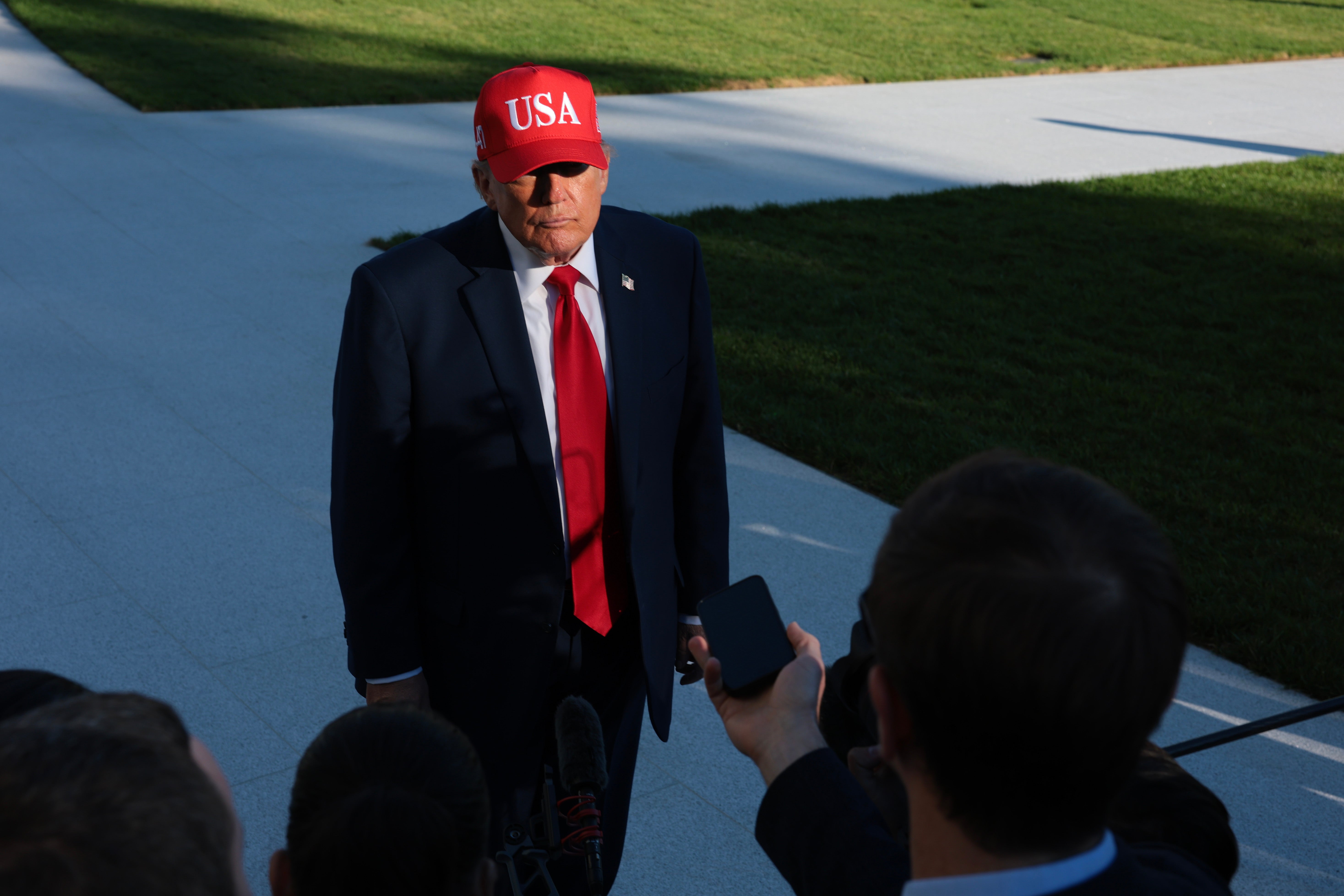 President Trump told reporters that a call between him and Russian President Putin is scheduled to take place 'very soon'
