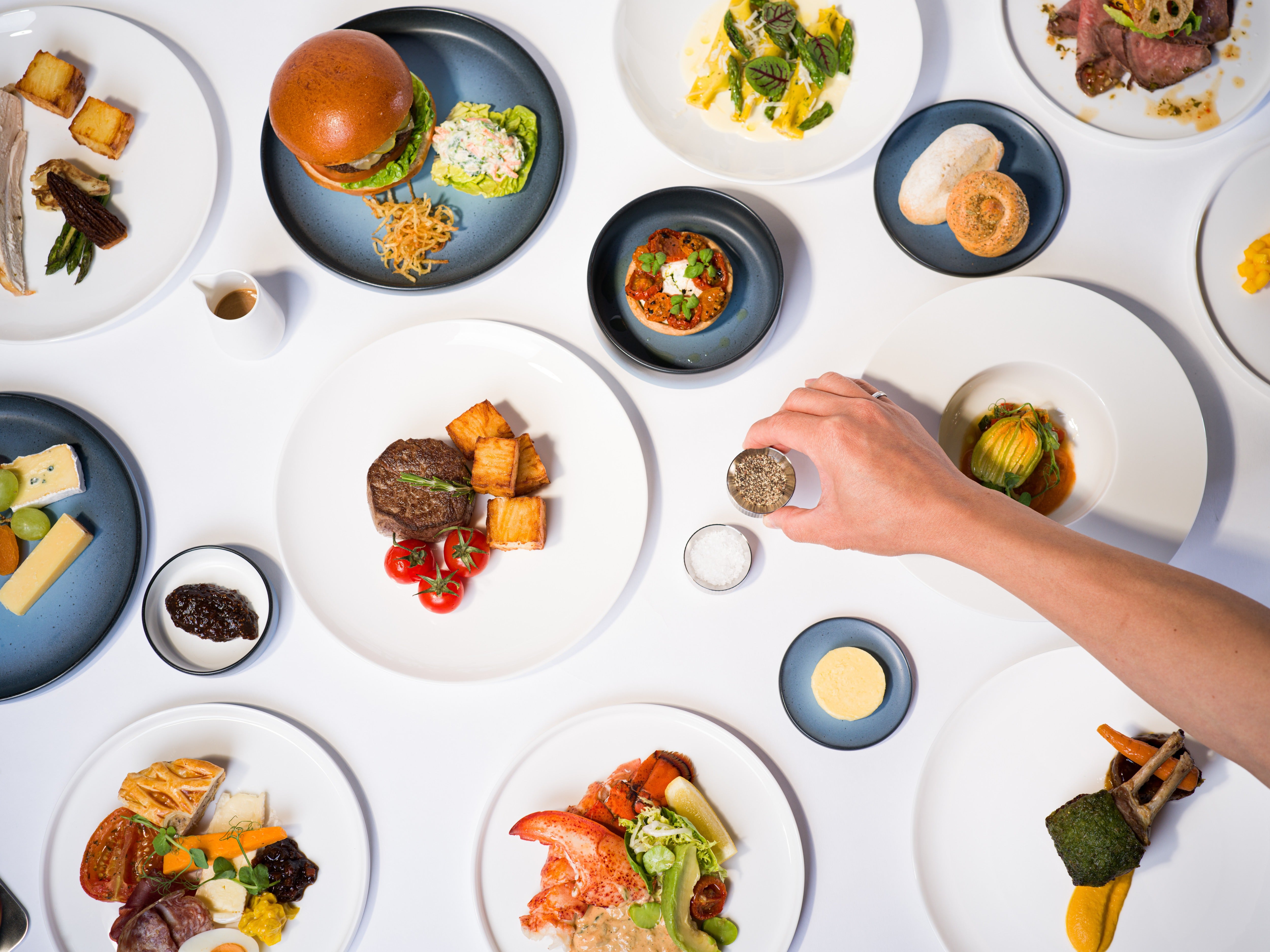 A glimpse at what is on the menu in the First cabin