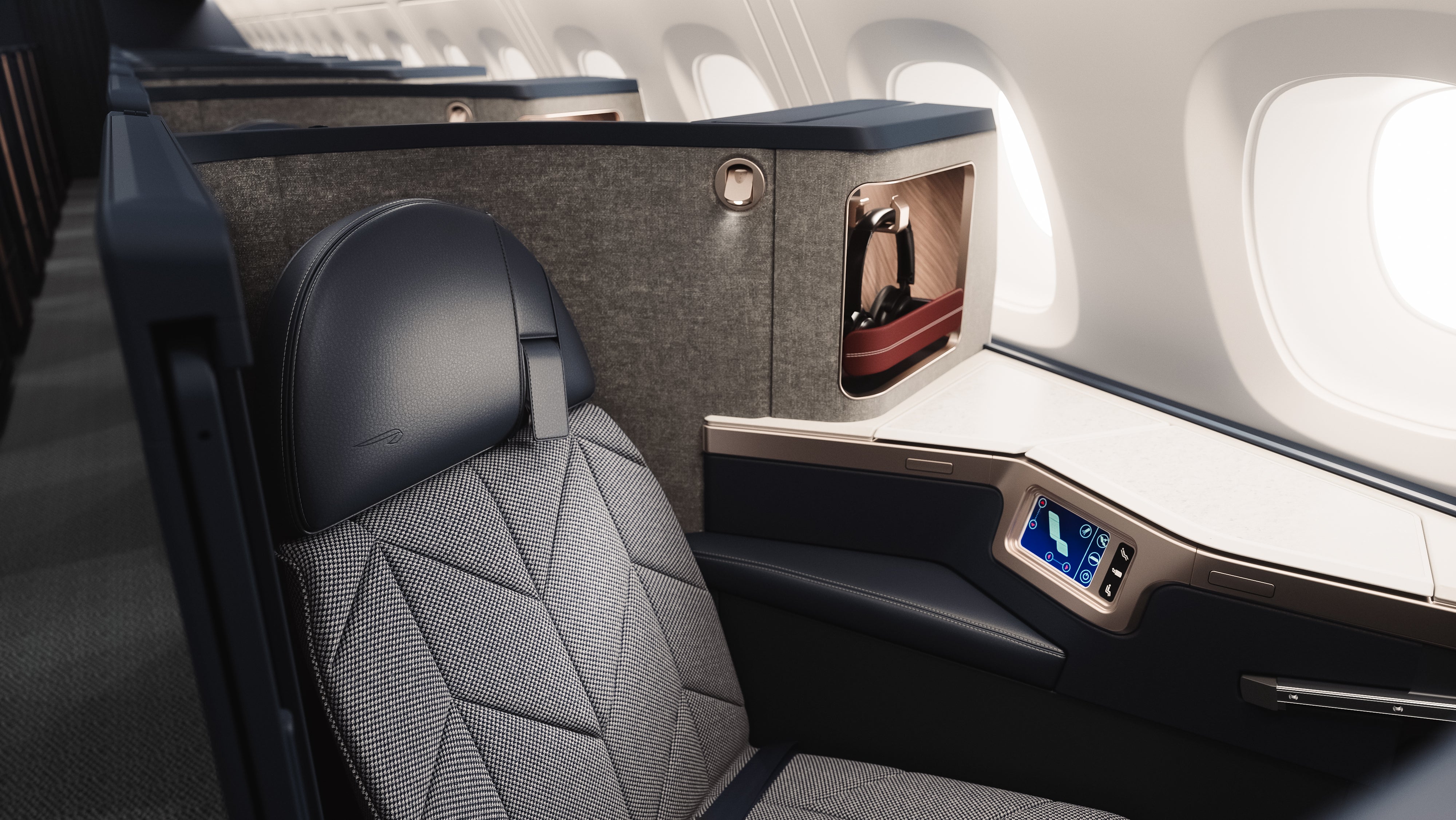 The new Club World seats come with added storage and improved functionality