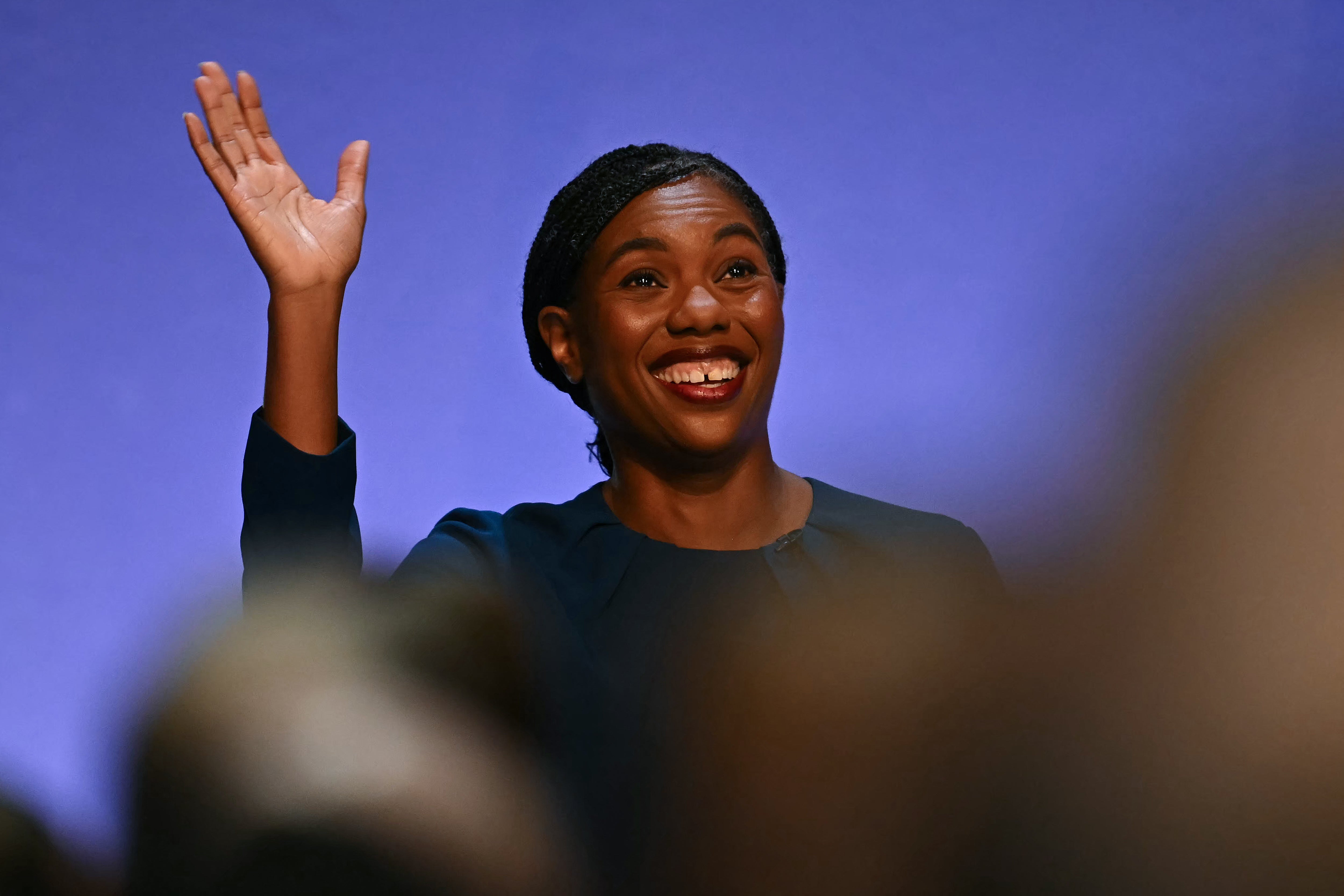 The Tory Party leader takes to the stage