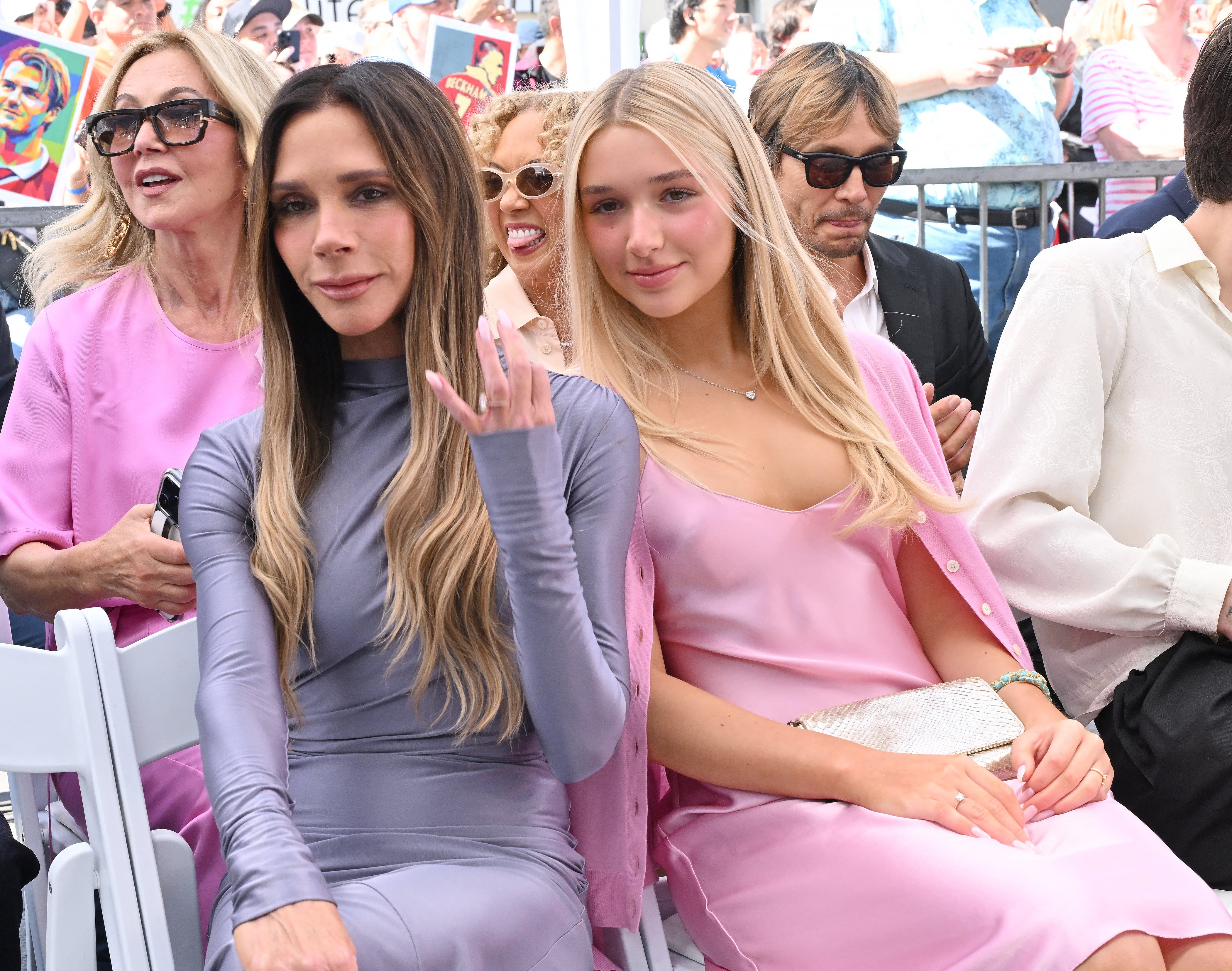 Victoria Beckham with her daughter Harper who is part of Brand Beckham’s explansion with her upcoming beauty line