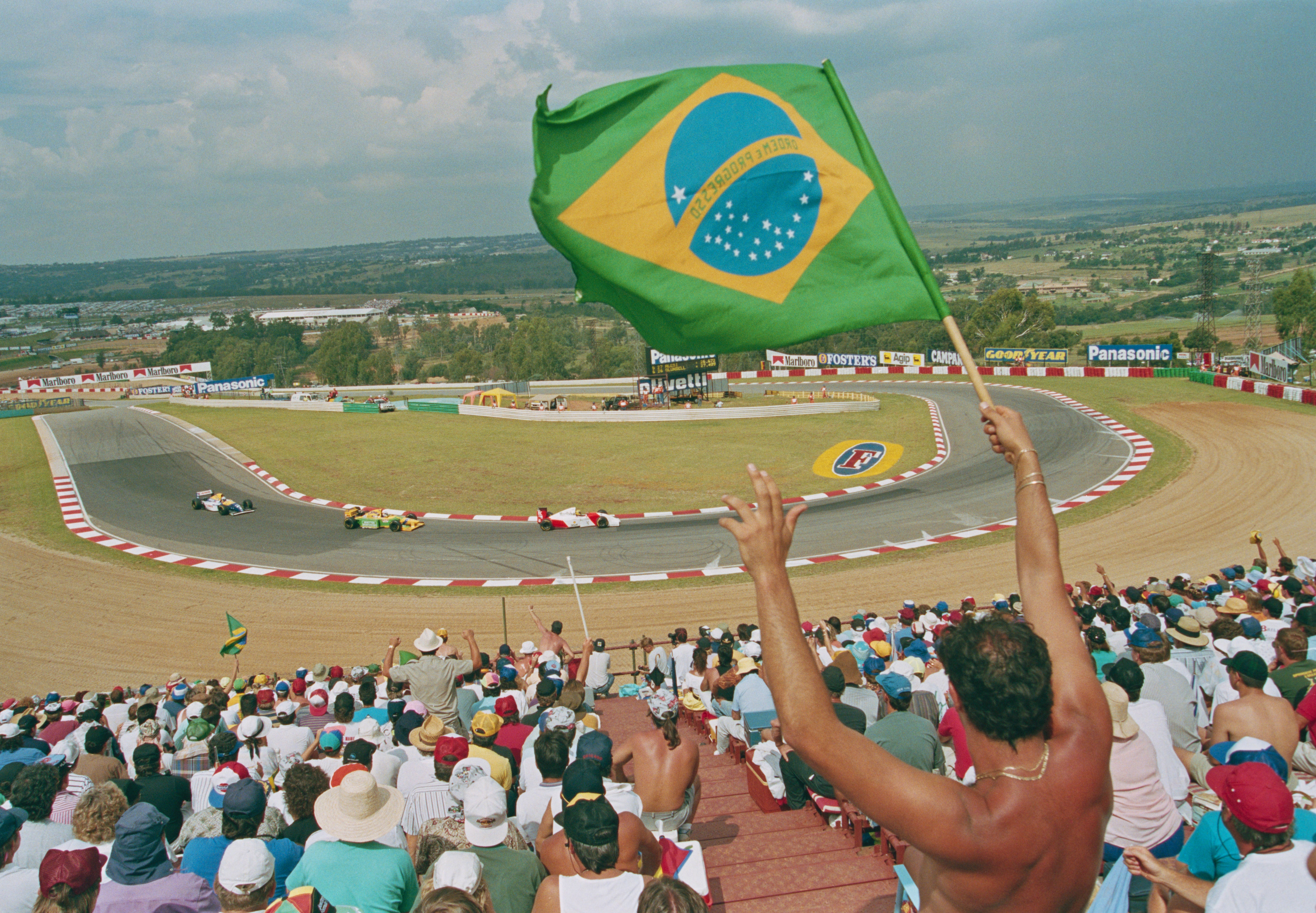 F1 has not raced in Africa since the 1993 South African GP (pictured: fan supporting Ayrton Senna at Kyalami)
