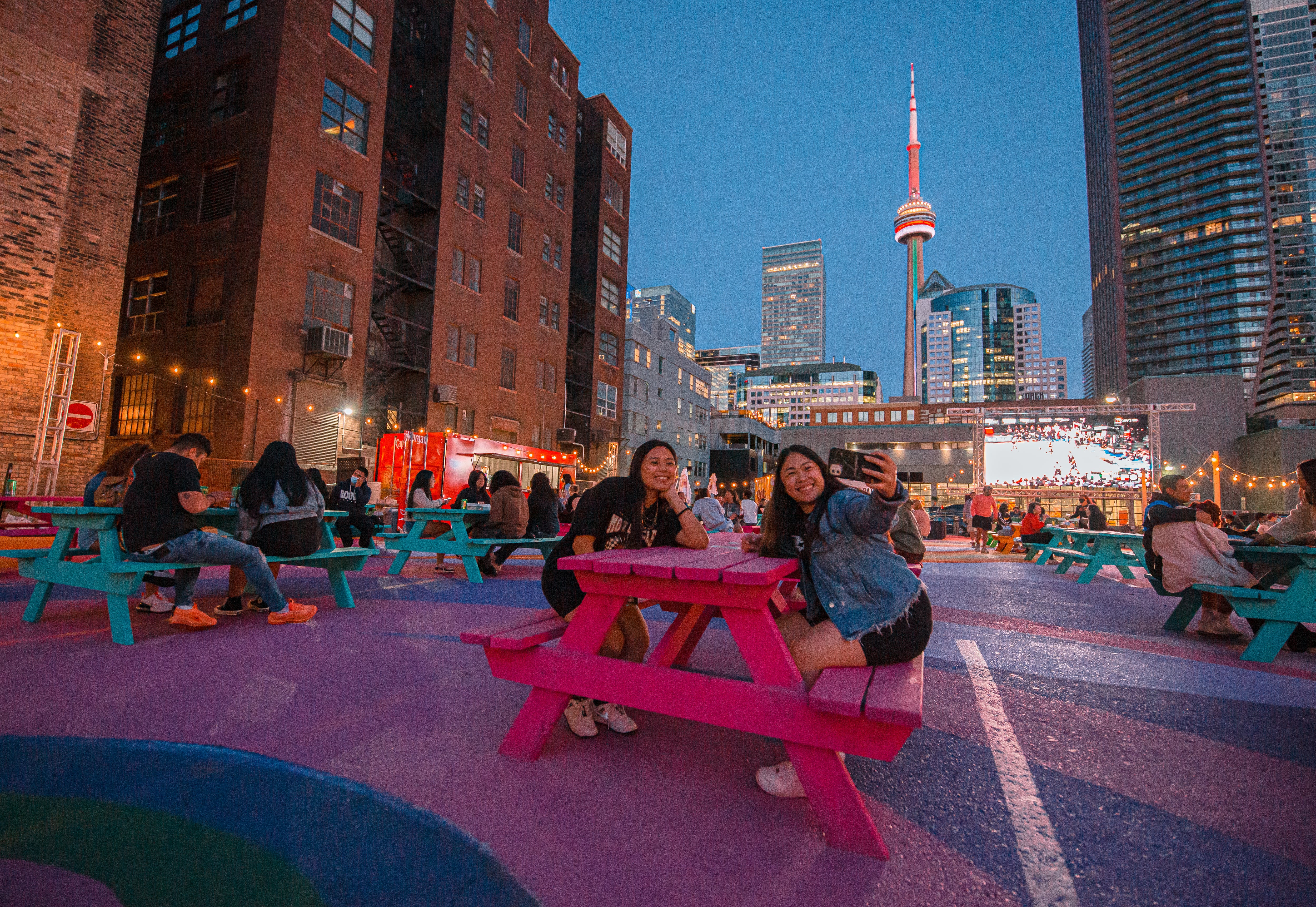 Toronto’s 553m CN Tower is a must-see, whether you head to the top of it or hang out at ground level