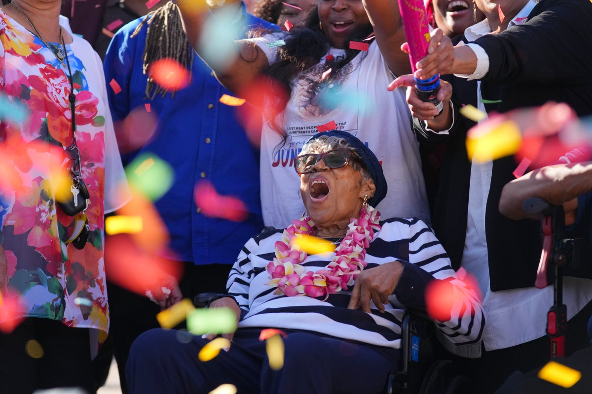 Opal Lee celebrates her 100th birthday by kicking off construction of Juneteenth museum in Texas