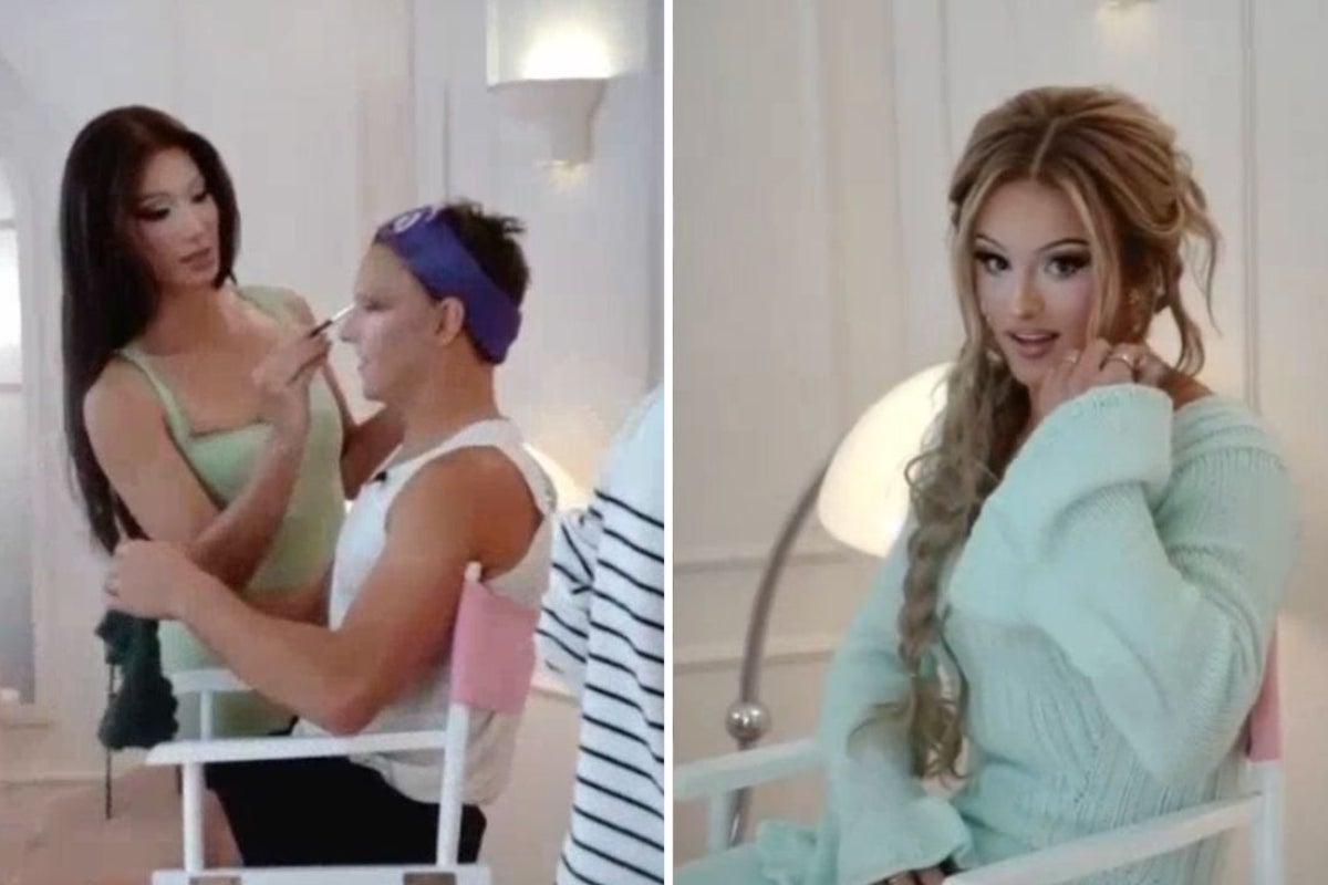 Tom Daley reveals behind-the-scenes transformation into drag alter-ego Lady Godiva