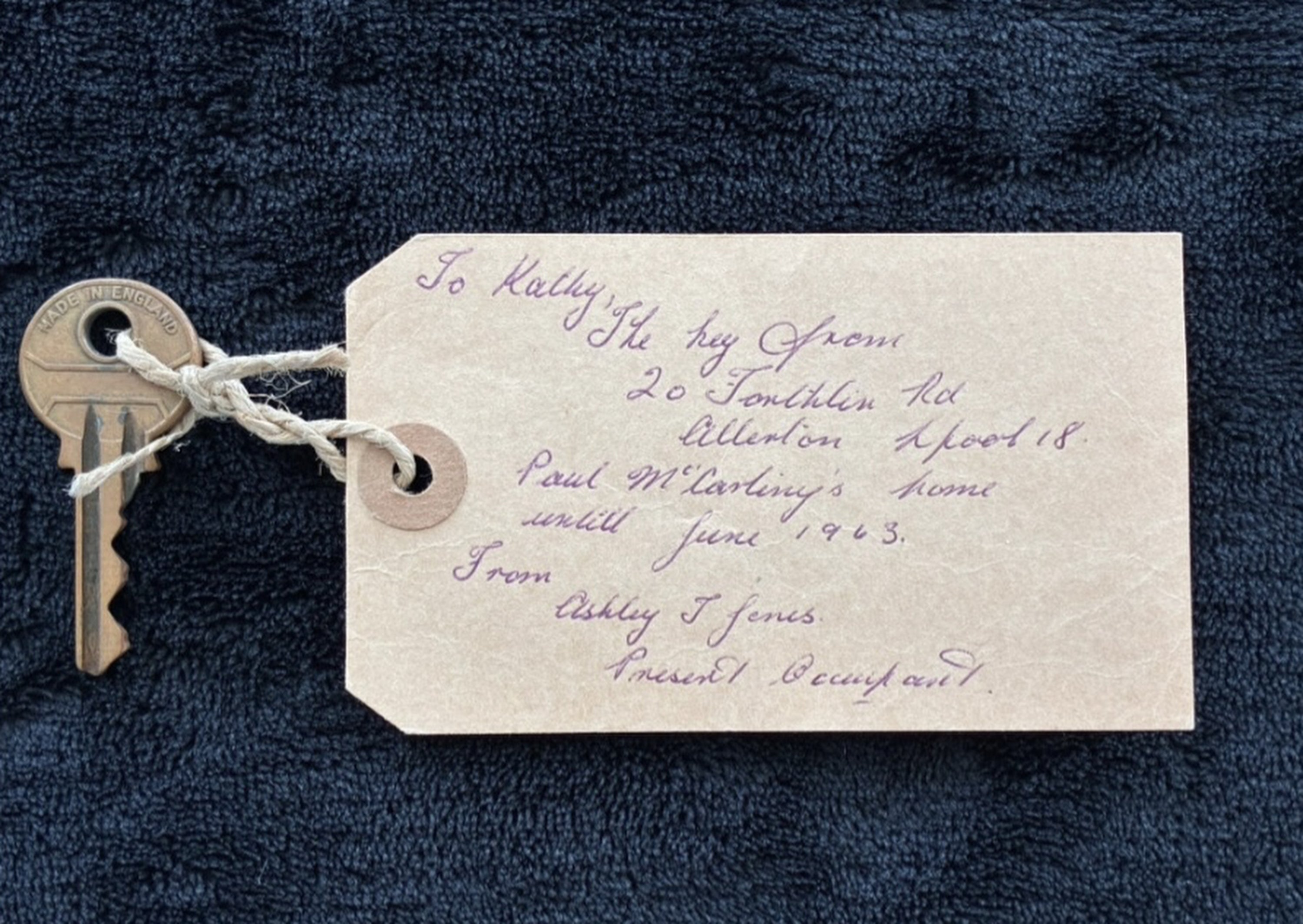 Key to Sir Paul McCartney’s childhood home sells for thousands at ...