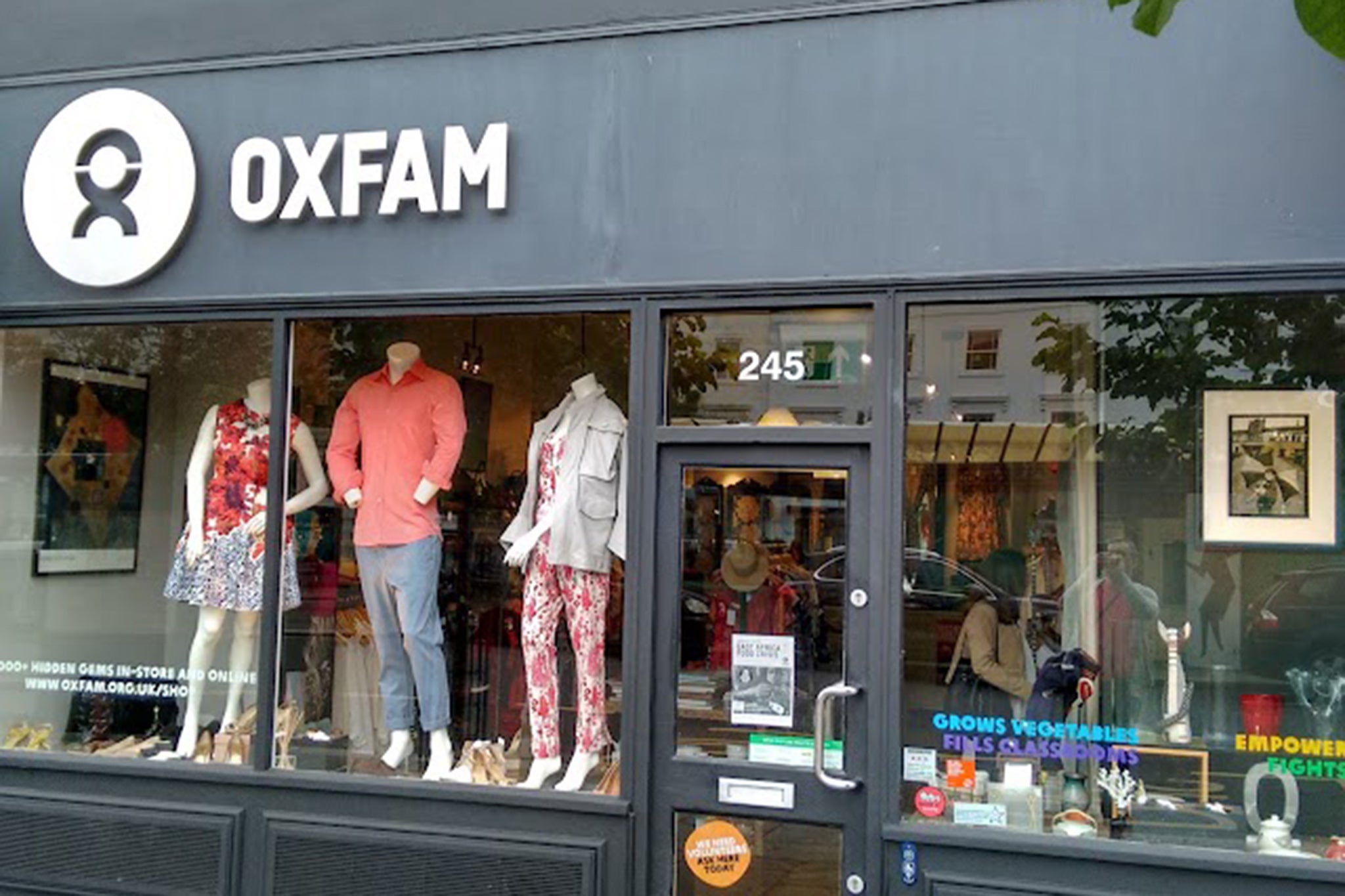 Oxfam Notting Hill is brimming with super expensive designer clothes, handbags and shoes