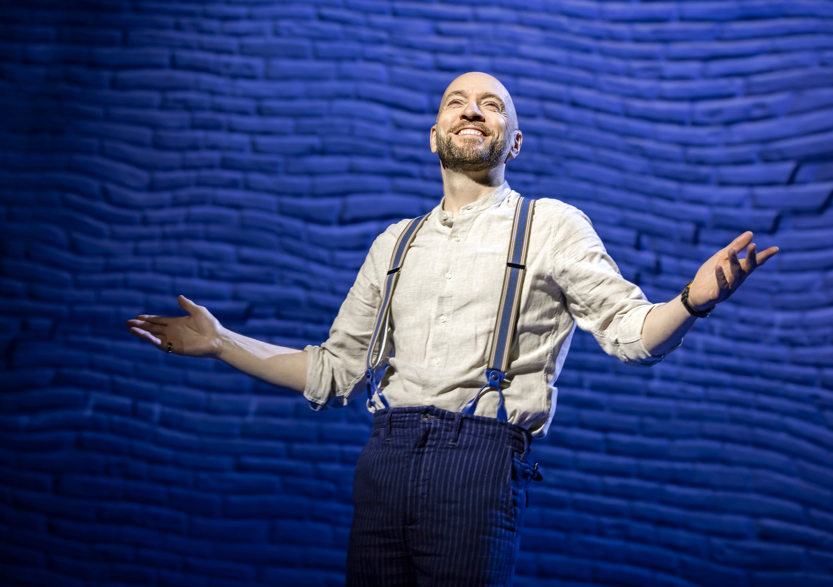 Derren Brown onstage in 'Only Human'