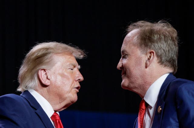 President Trump campaigned alongside Paxton in San Antonio, Texas, Wednesday evening