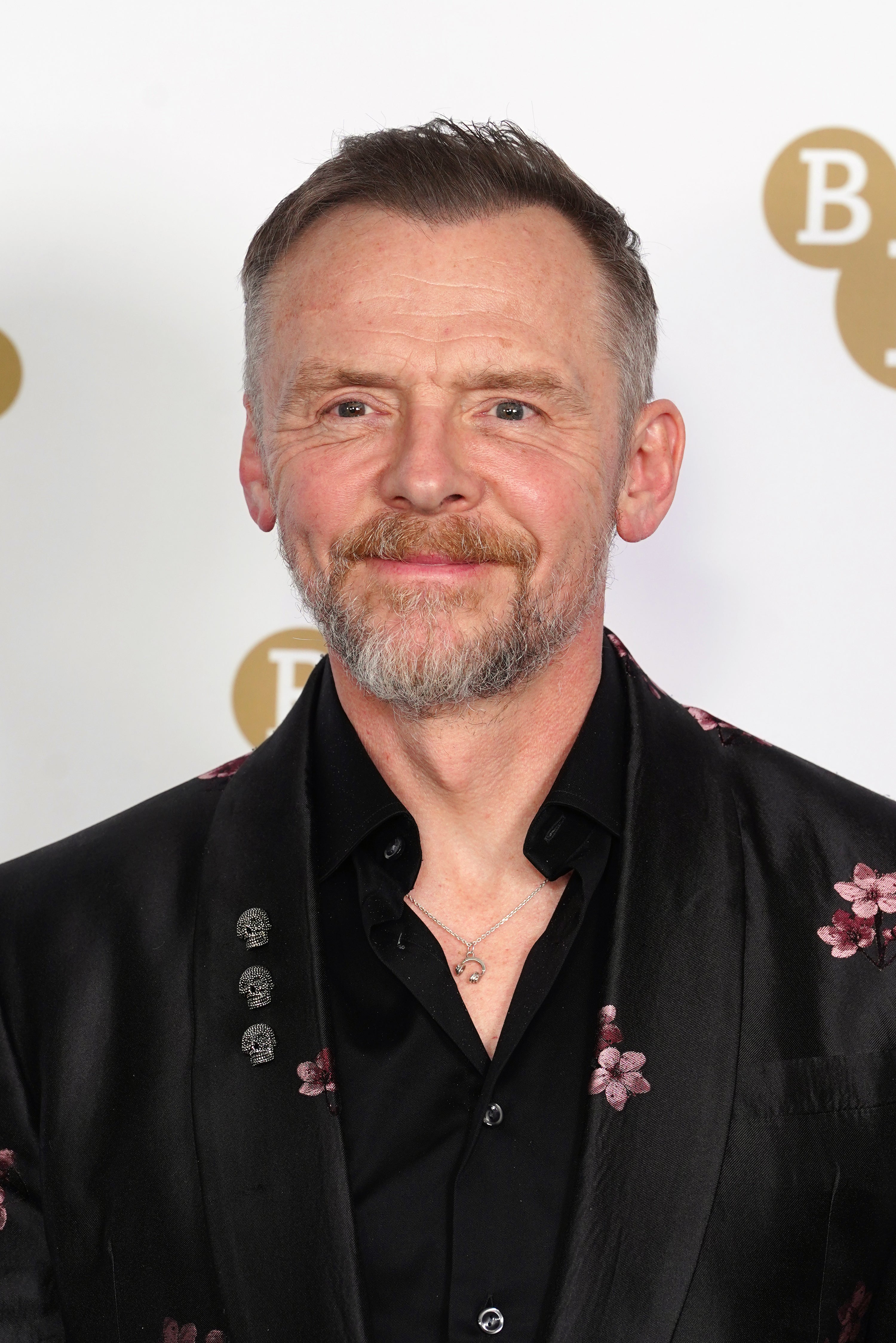 Photo of Simon Pegg arriving at the annual BFI Chair’s Dinner, at The Rosewood London, central London in 2026