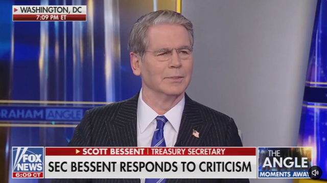 Treasury Secretary Scott Bessent was asked about the Wall Street Journal report by Fox News host Laura Ingraham, who likened the reporting to a ‘TMZ article.’ Bessent said that he is ‘a great employer’