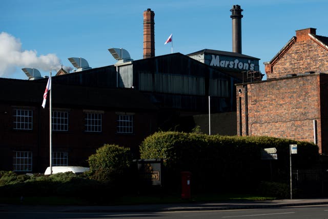 Marston’s Brewery in Burton upon Trent, Staffordshire (Jacob King/PA)
