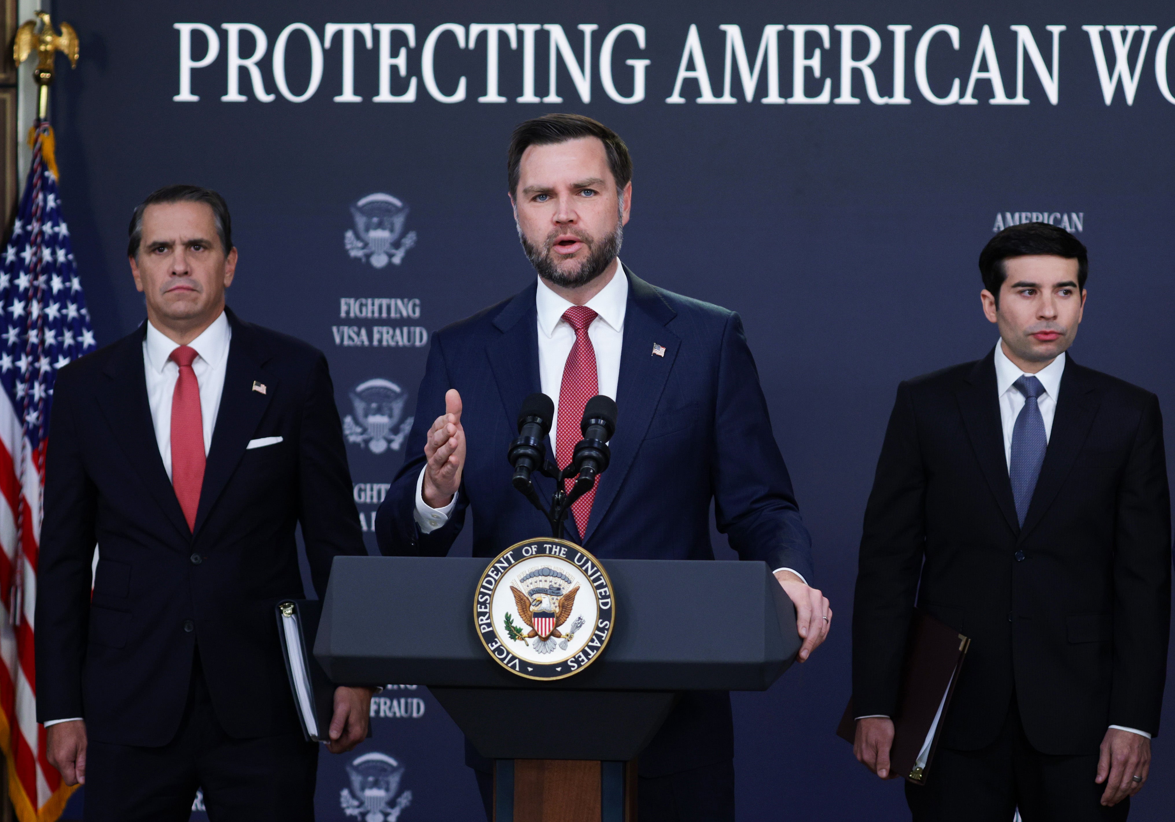 Vice President JD Vance has rebuked anyone selling access to government officials following a bombshell report that accused Kimberly Guilfoyle, the U.S. ambassador to Greece, of texting a donor to President Donald Trump to ask for money