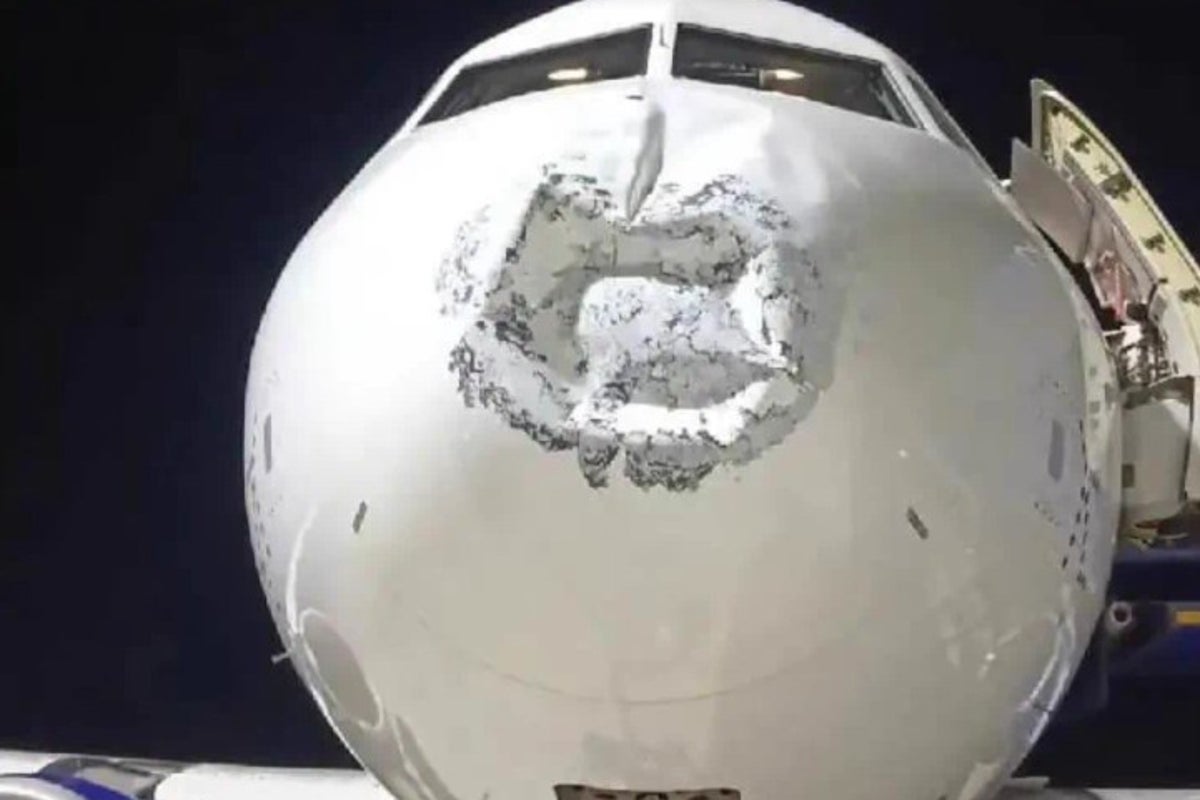 IndiGo plane damaged by suspected lightning strike lands safely with over ...