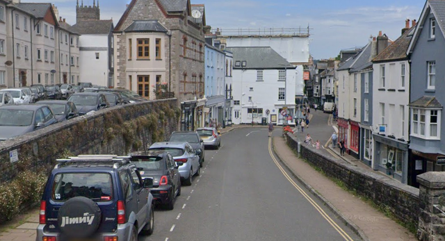 Devon and Cornwall Police said officers and paramedics were called to Newcomen Road, Dartmouth at about 9.20pm on Tuesday following reports of a man creating a disturbance at a property