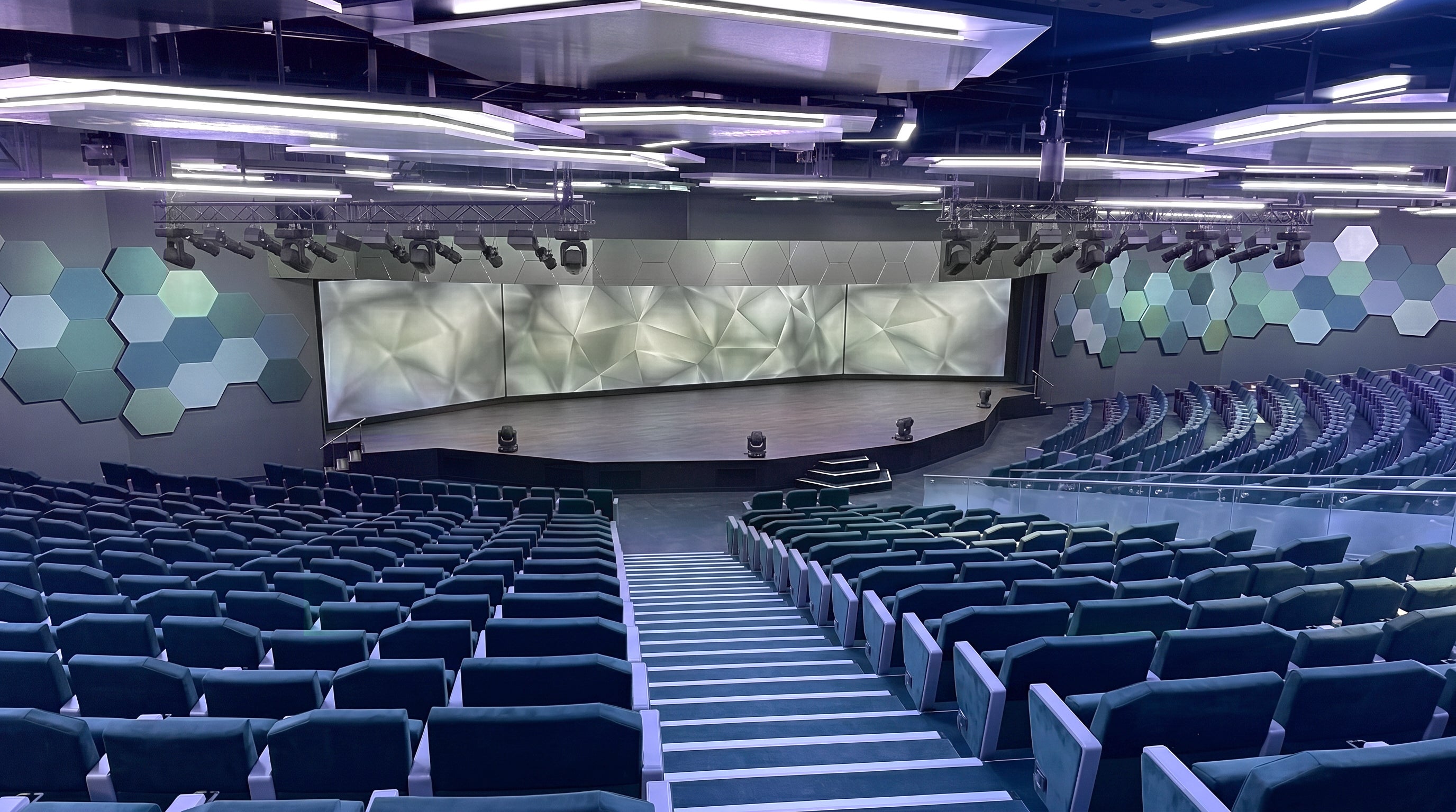 Shows will be performed each evening in the World Theatre
