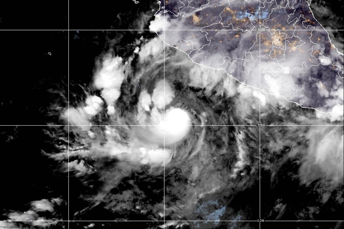 Pacific storm strengthens into a hurricane far off the coast of Mexico
