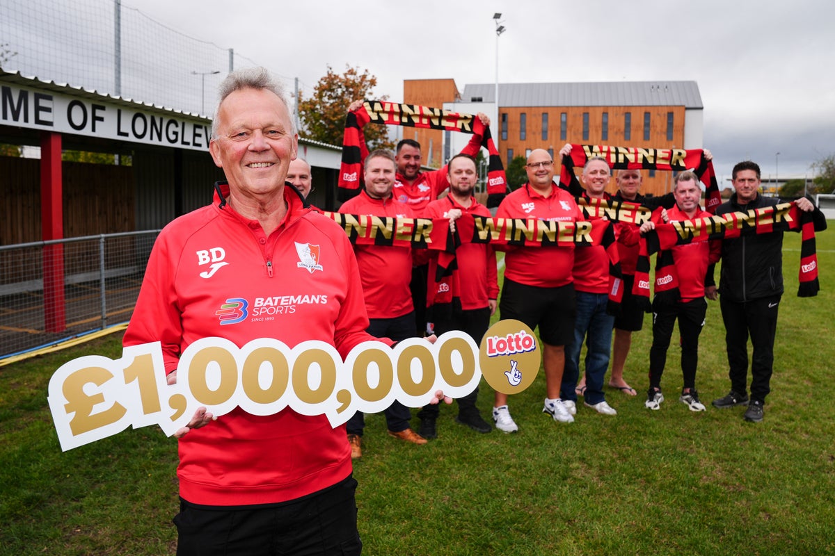 Amateur football club wins £1m Lotto jackpot after 30 years of playing the same numbers