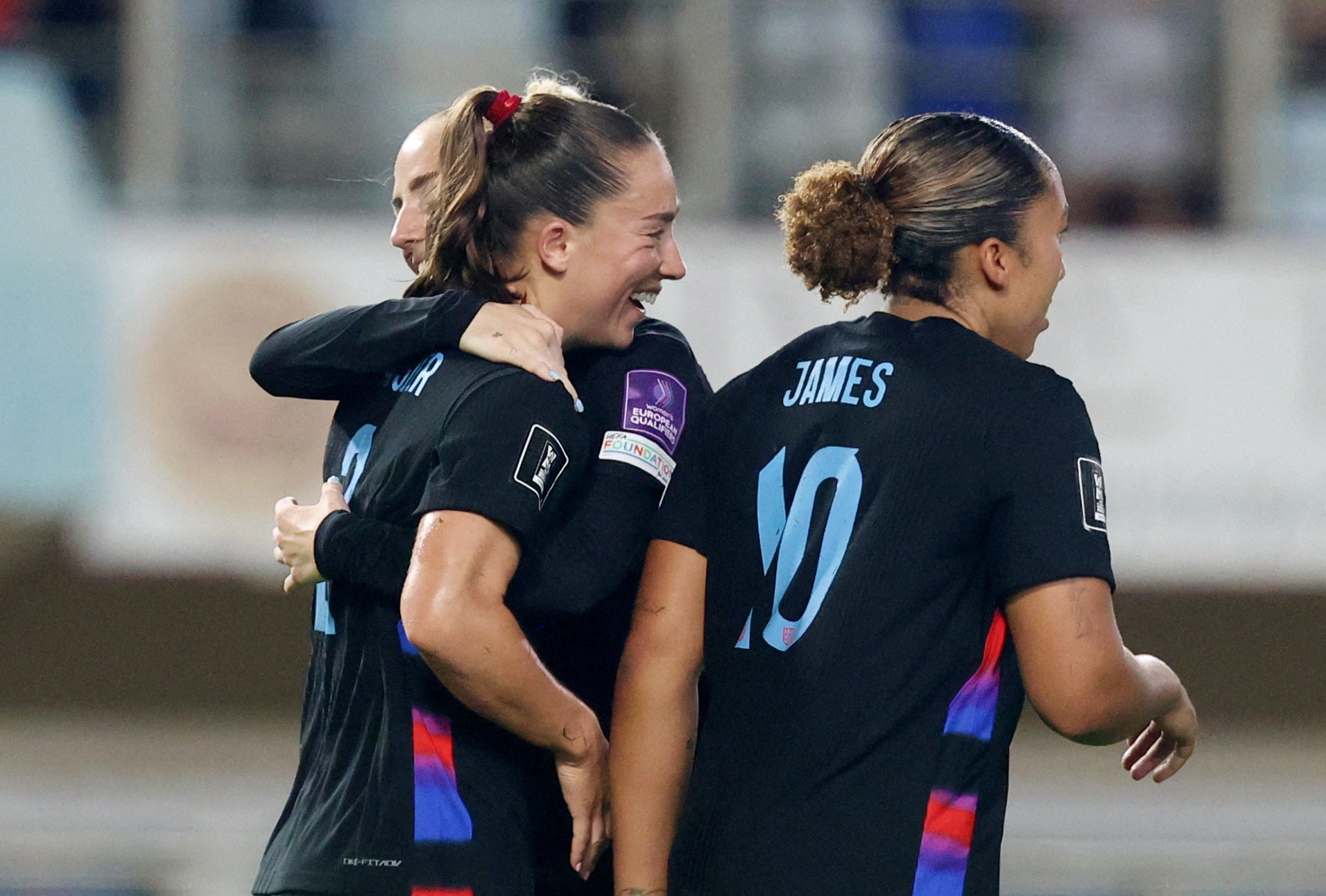 Maya Le Tissier scored her first England goal to give the Lionesses breathing space