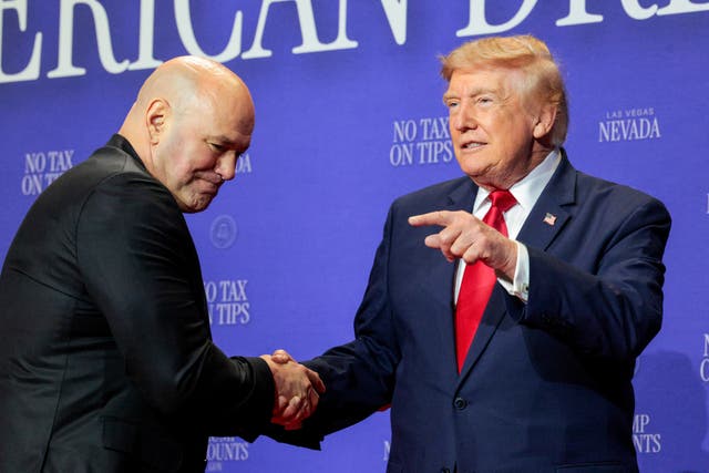 White and Trump have been close for years with the president attending numerous UFC events