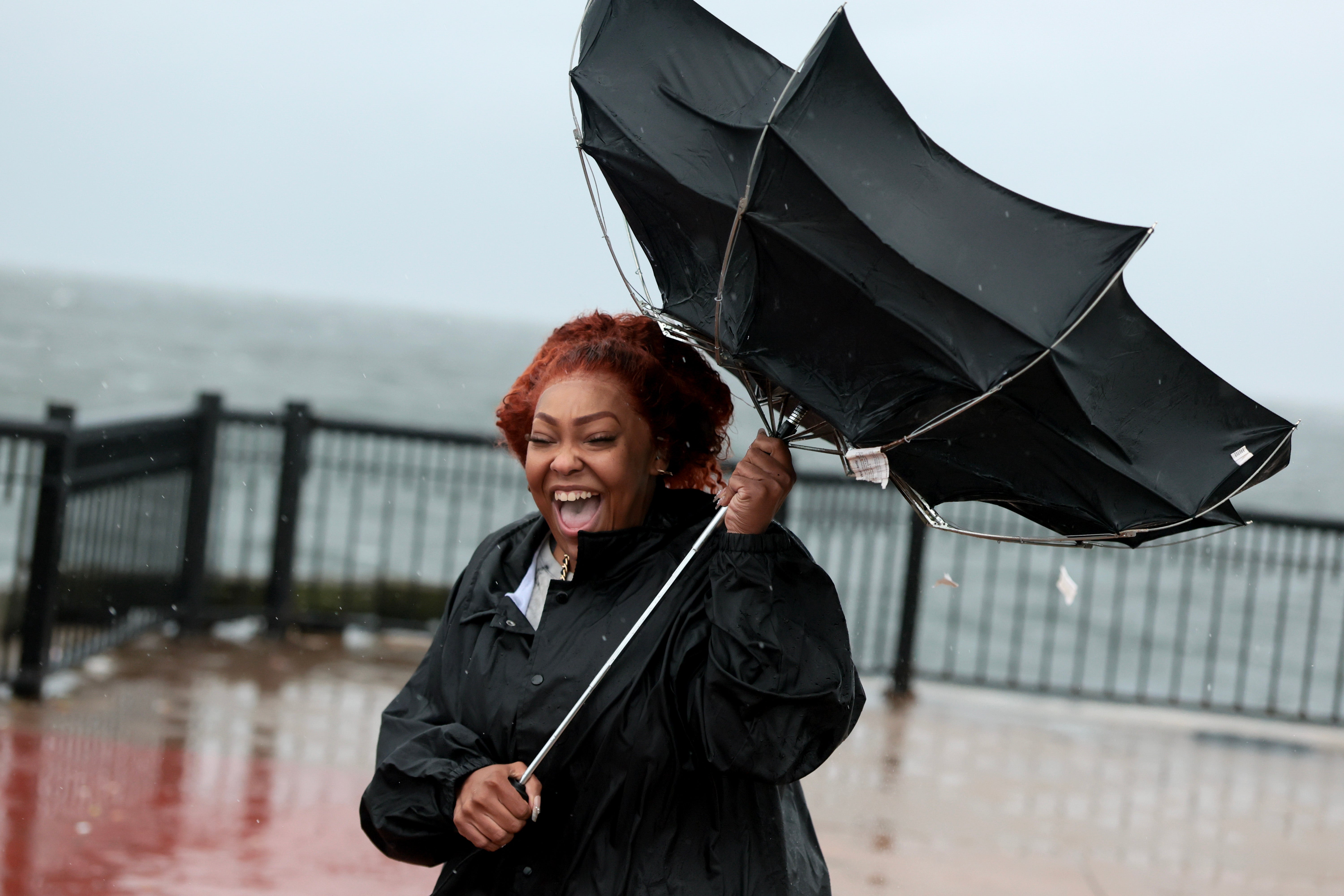 The storm was packing 120 mph (193 kph) winds Friday morning