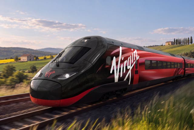Train Drawining Speed Draw Virgin reveals first glimpse of high-speed cross-Channel trains to ...