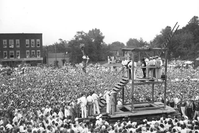 The hanging of rapist Rainey Bethea in Owensboro, Kentucky, on August 14, 1936, is the last verified public execution in the U.S.