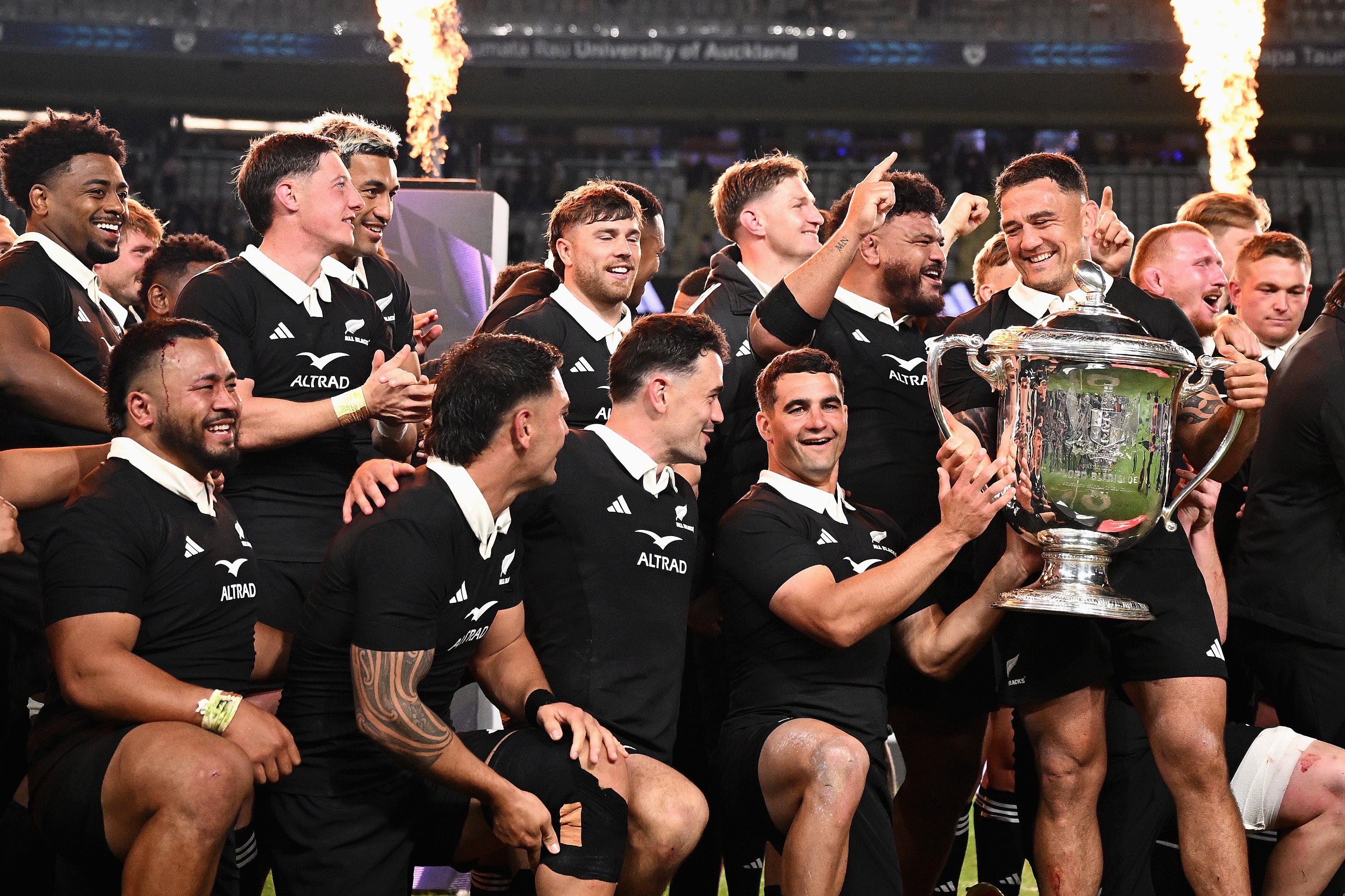 The All Blacks retain the Bledisloe Cup for another year