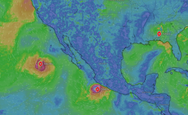 Three tropical storms are currently bringing severe weather to the Americas