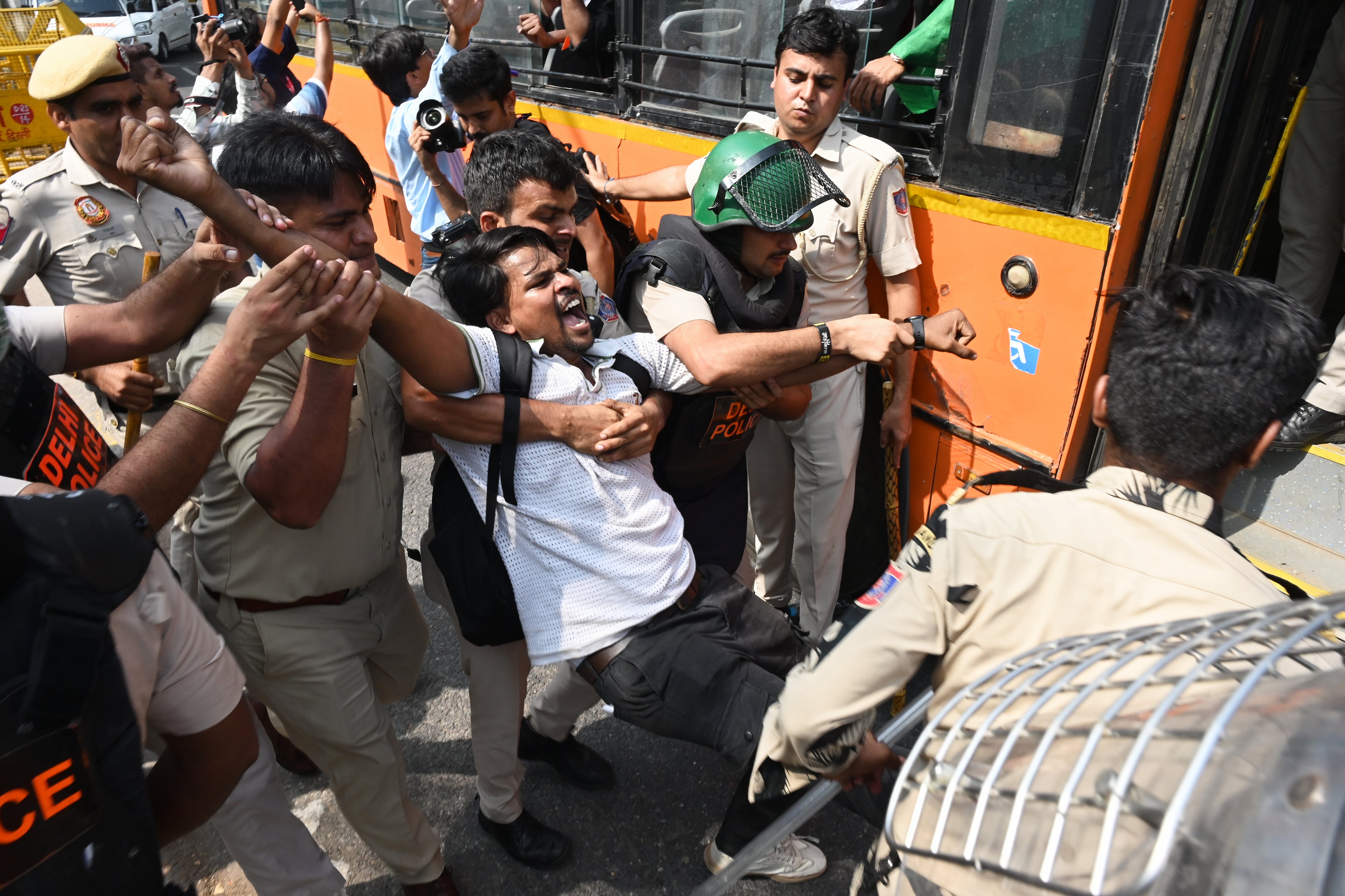 Opposition leaders, activists and journalists detained as Delhi police ...