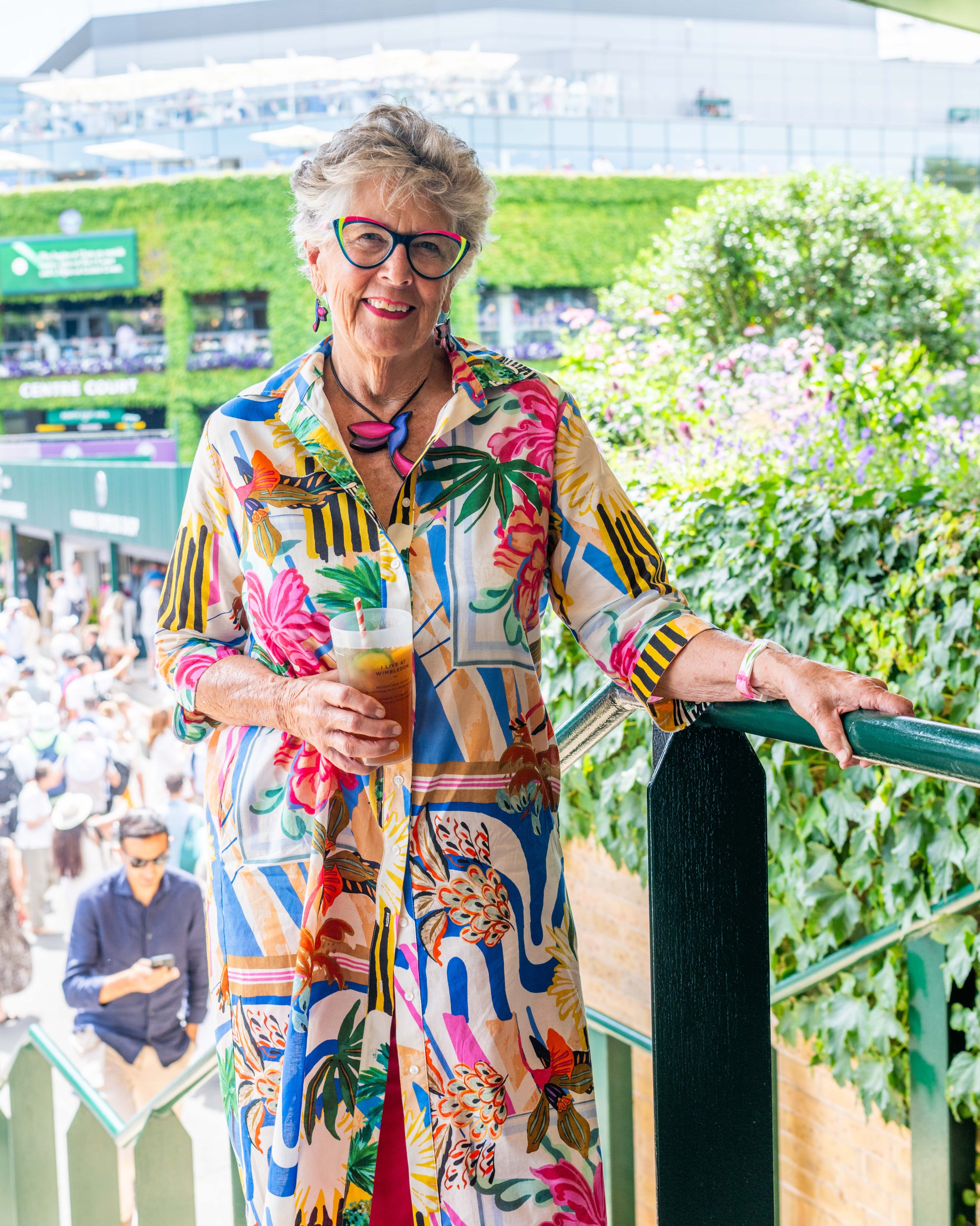 Dame Prue Leith at Wimbledon 2026