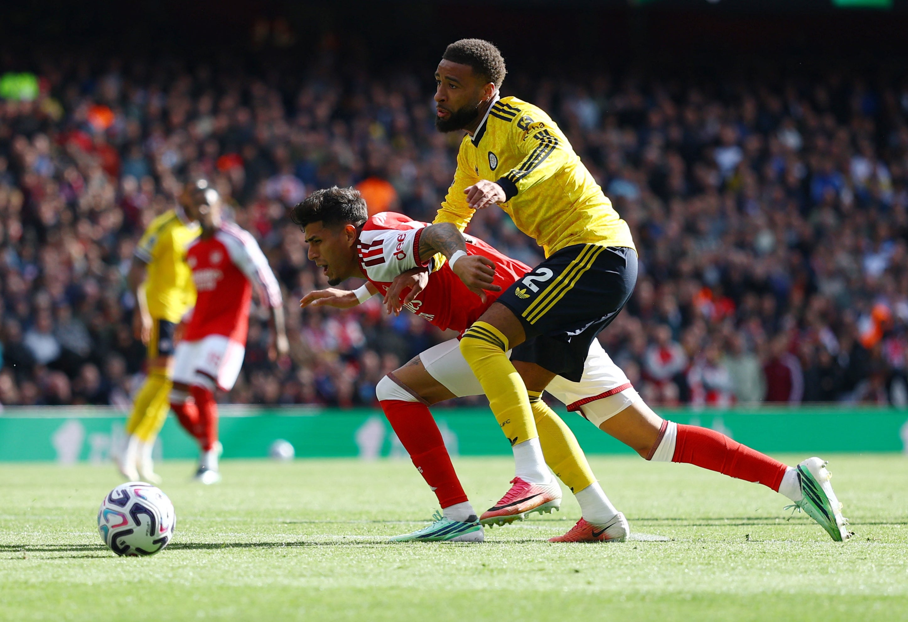 Hincapie was brought on in the 82nd minute against Leeds while Zubimendi did not feature