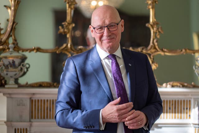 First Minister John Swinney ahead of the SNP annual conference