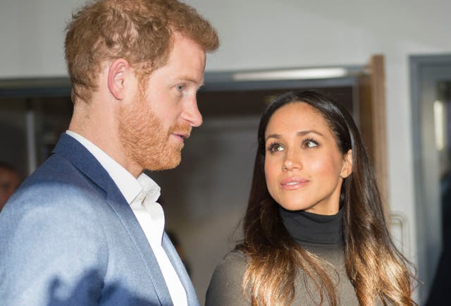 The couple, just after their engagement in 2017 (PA)