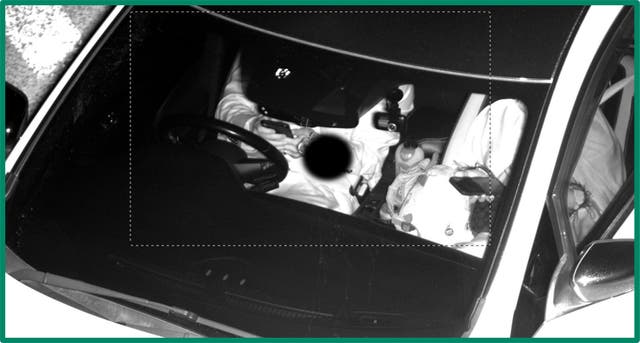 Undated handout photo issued by the West Midands Combined Authority of a person using both hands whilst in a vehicle