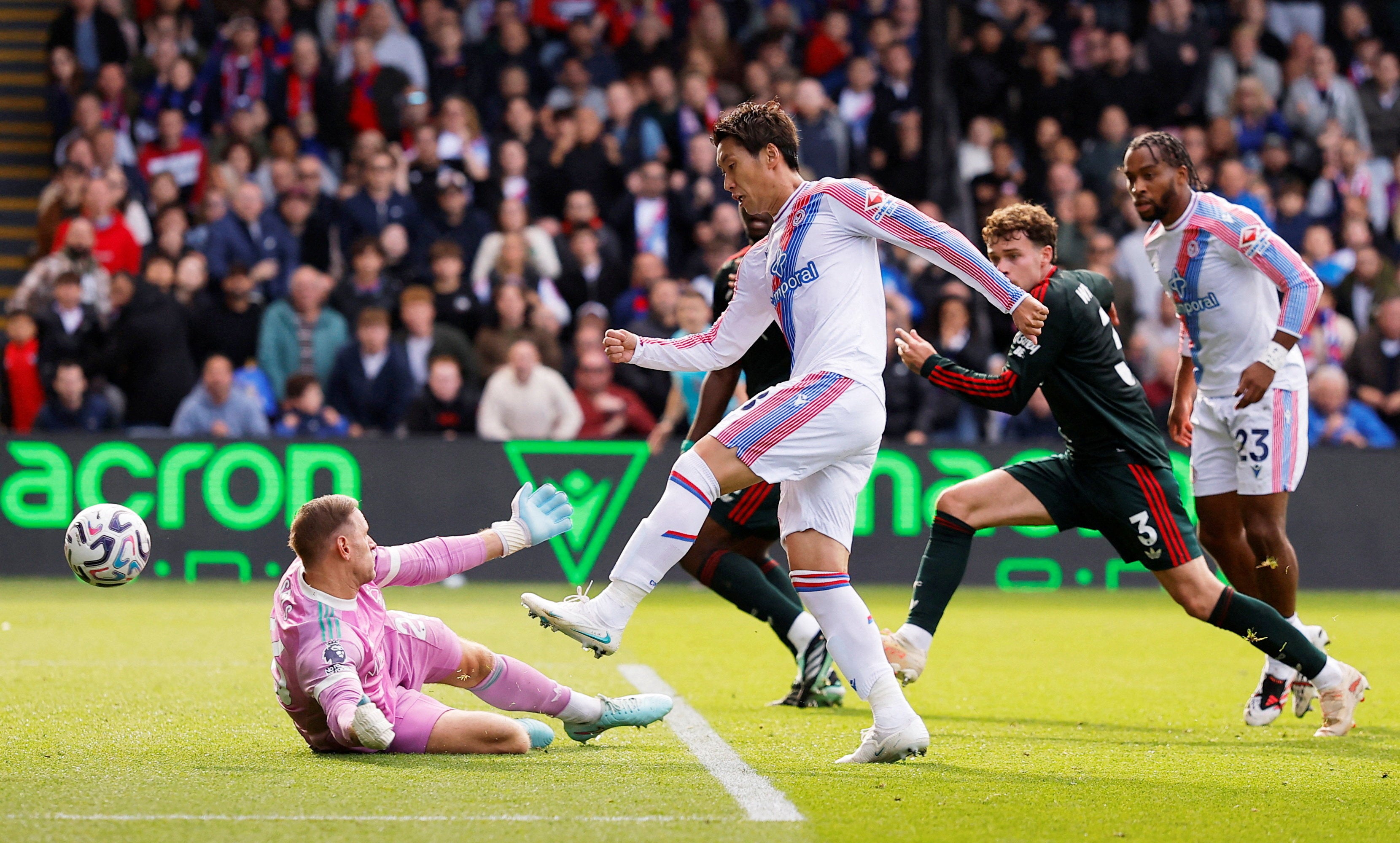 Daichi Kamada netted the equaliser before Palace went on to win the game