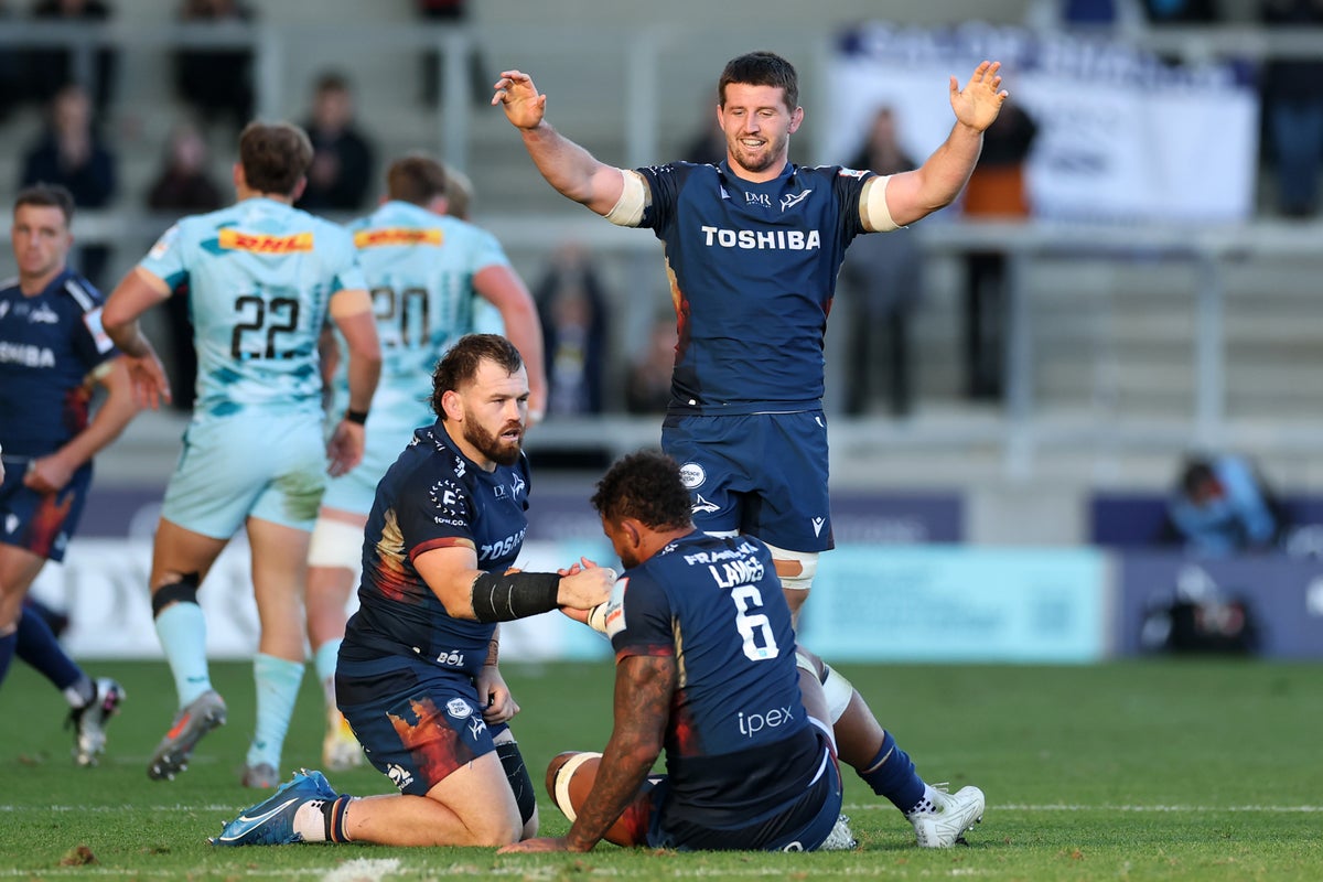 Sale beat Harlequins with late penalty try
