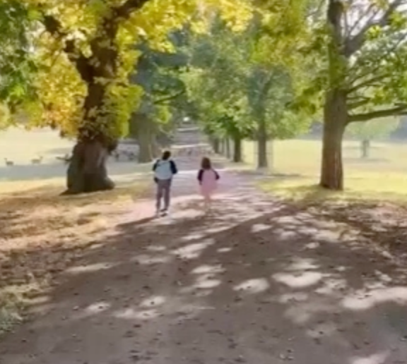 The Duchess of Sussex shared footage of her two children in the British countryside over the weekend